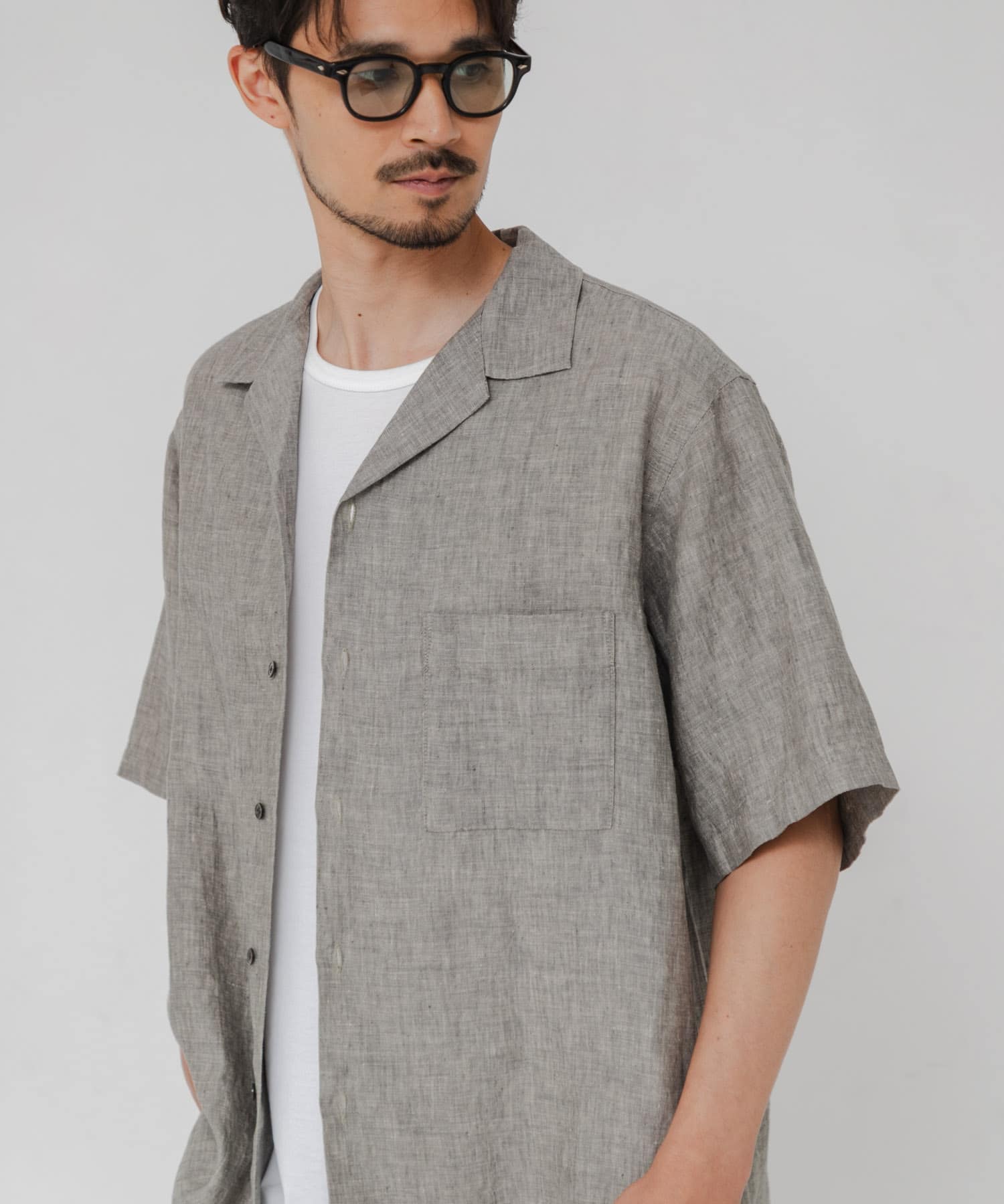 LINEN CHAMBRAY O/C SHIRTS