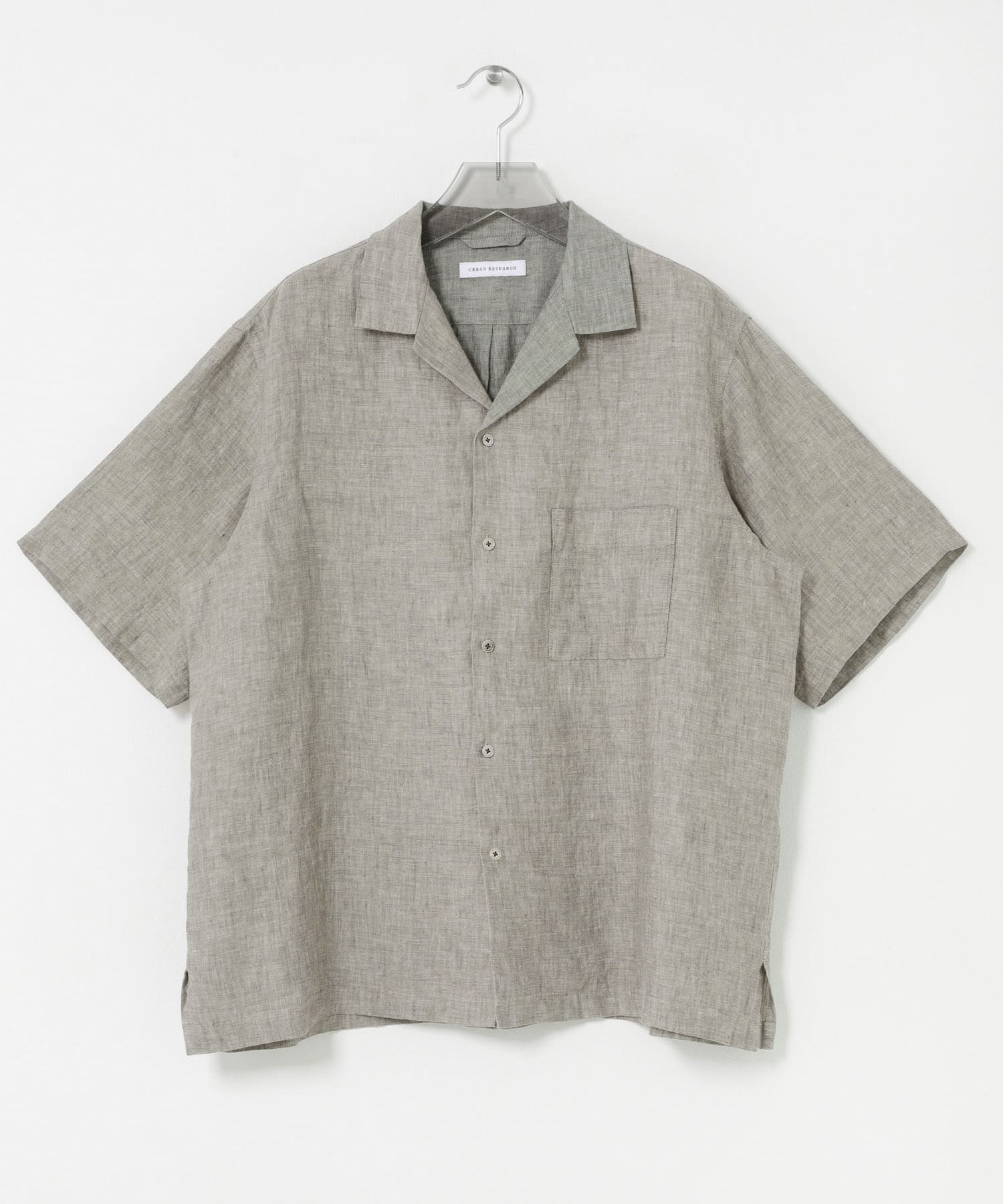 LINEN CHAMBRAY O/C SHIRTS KHAKI M