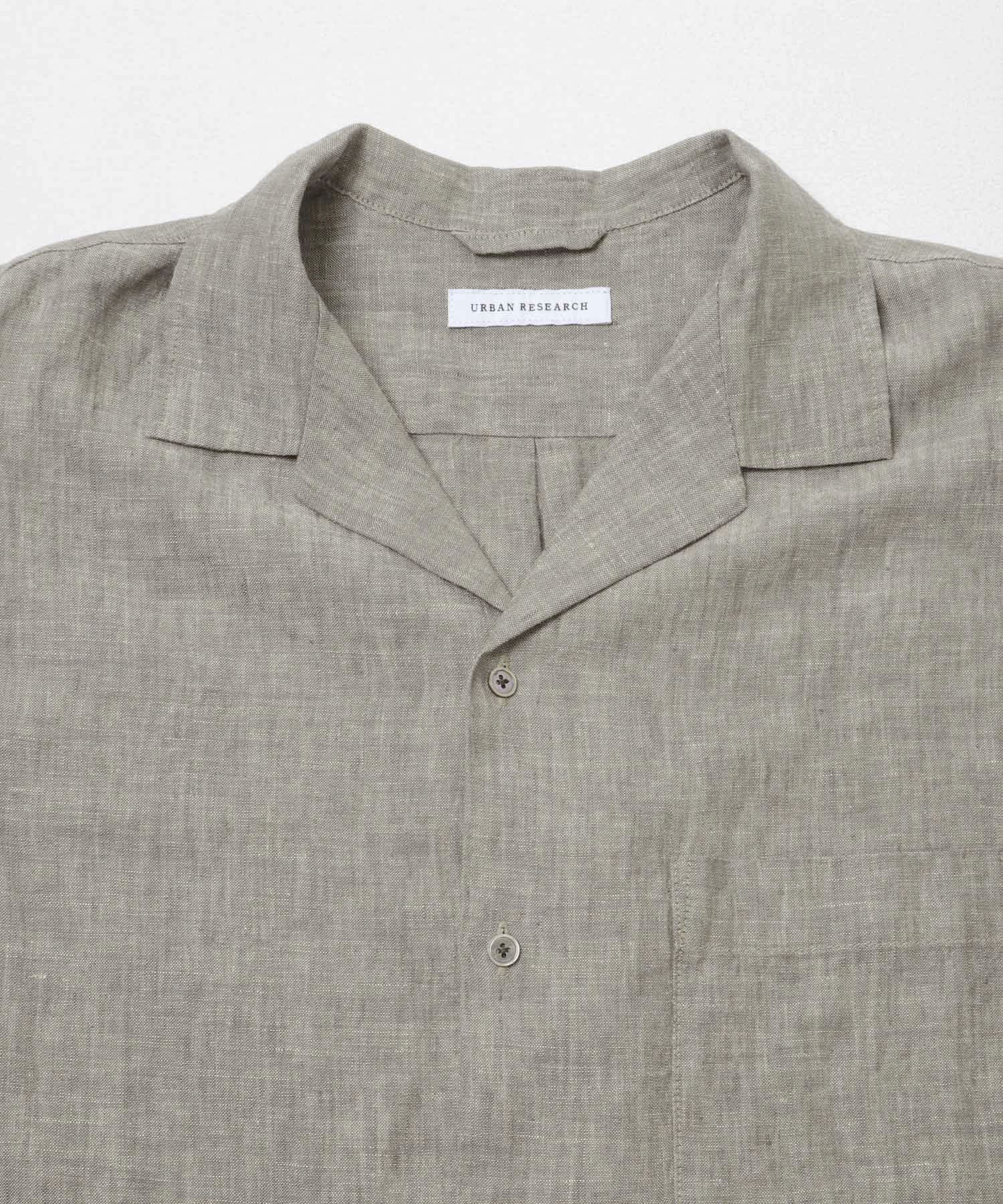 LINEN CHAMBRAY O/C SHIRTS KHAKI M