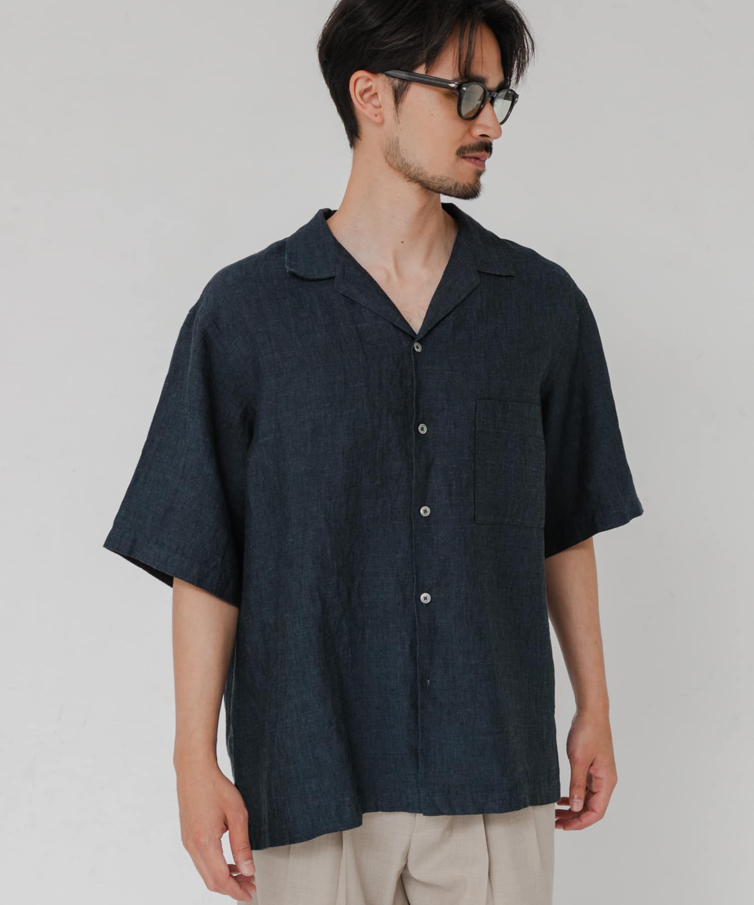 LINEN CHAMBRAY O/C SHIRTS
