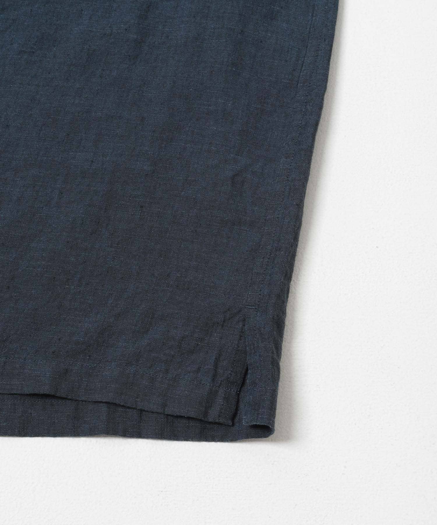 LINEN CHAMBRAY O/C SHIRTS NAVY M