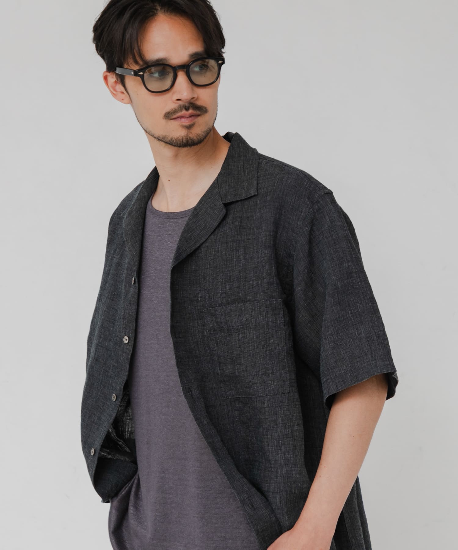 LINEN CHAMBRAY O/C SHIRTS