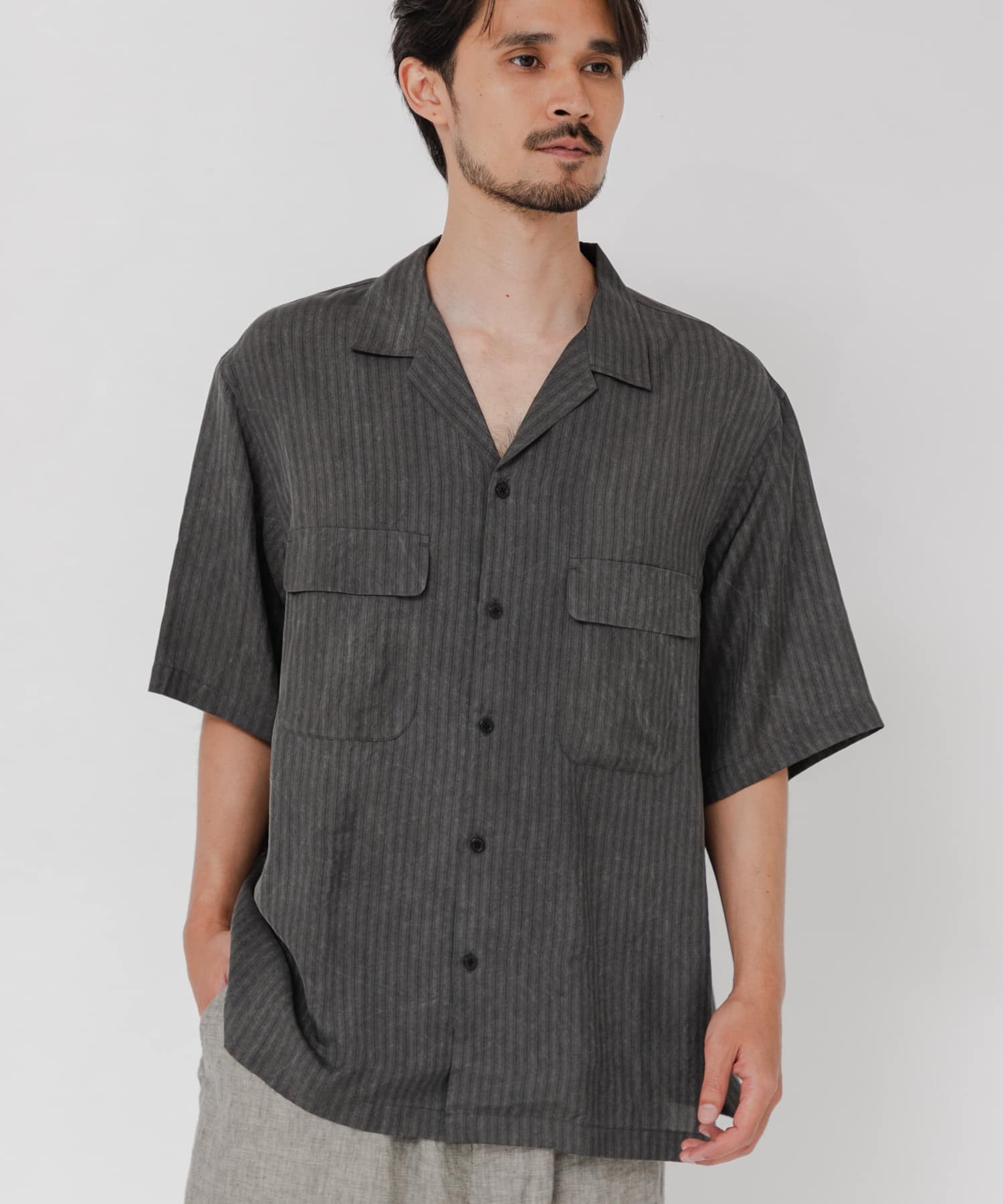 CUPRO COLD DYE SHIRTS(M BLACK): トップス｜URBAN RESEARCH公式