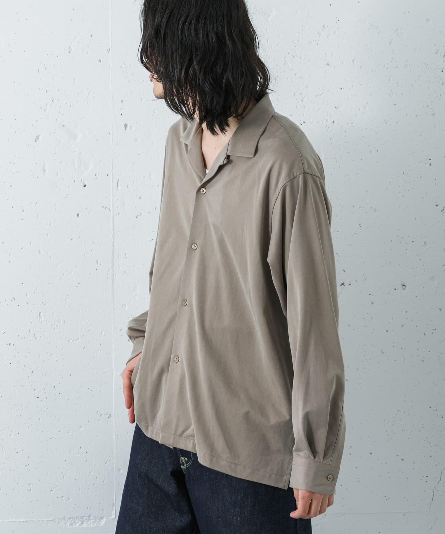 『洗濯可』WASHABLE CUPRO O/C SHIRTS