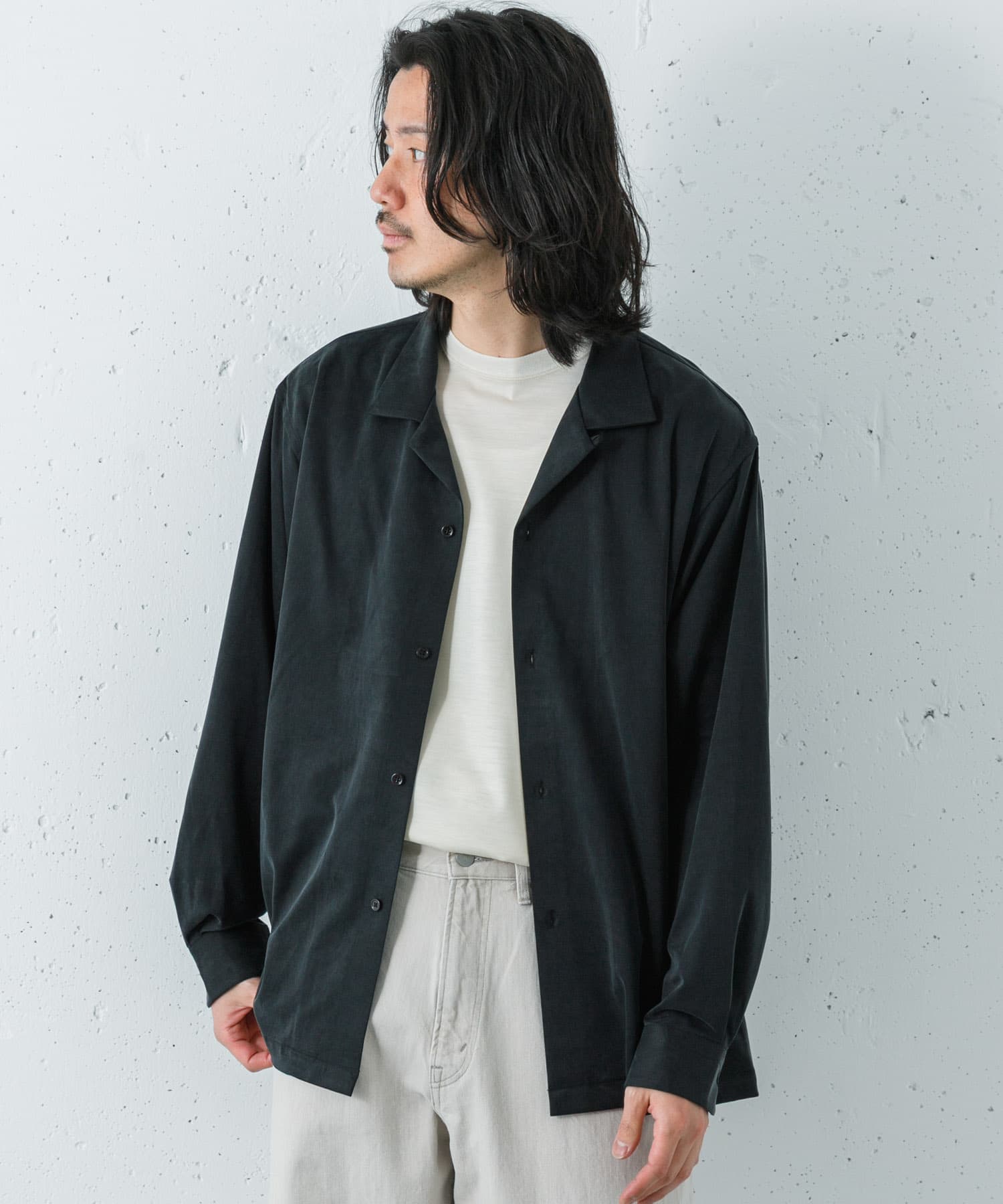 『洗濯可』WASHABLE CUPRO O/C SHIRTS