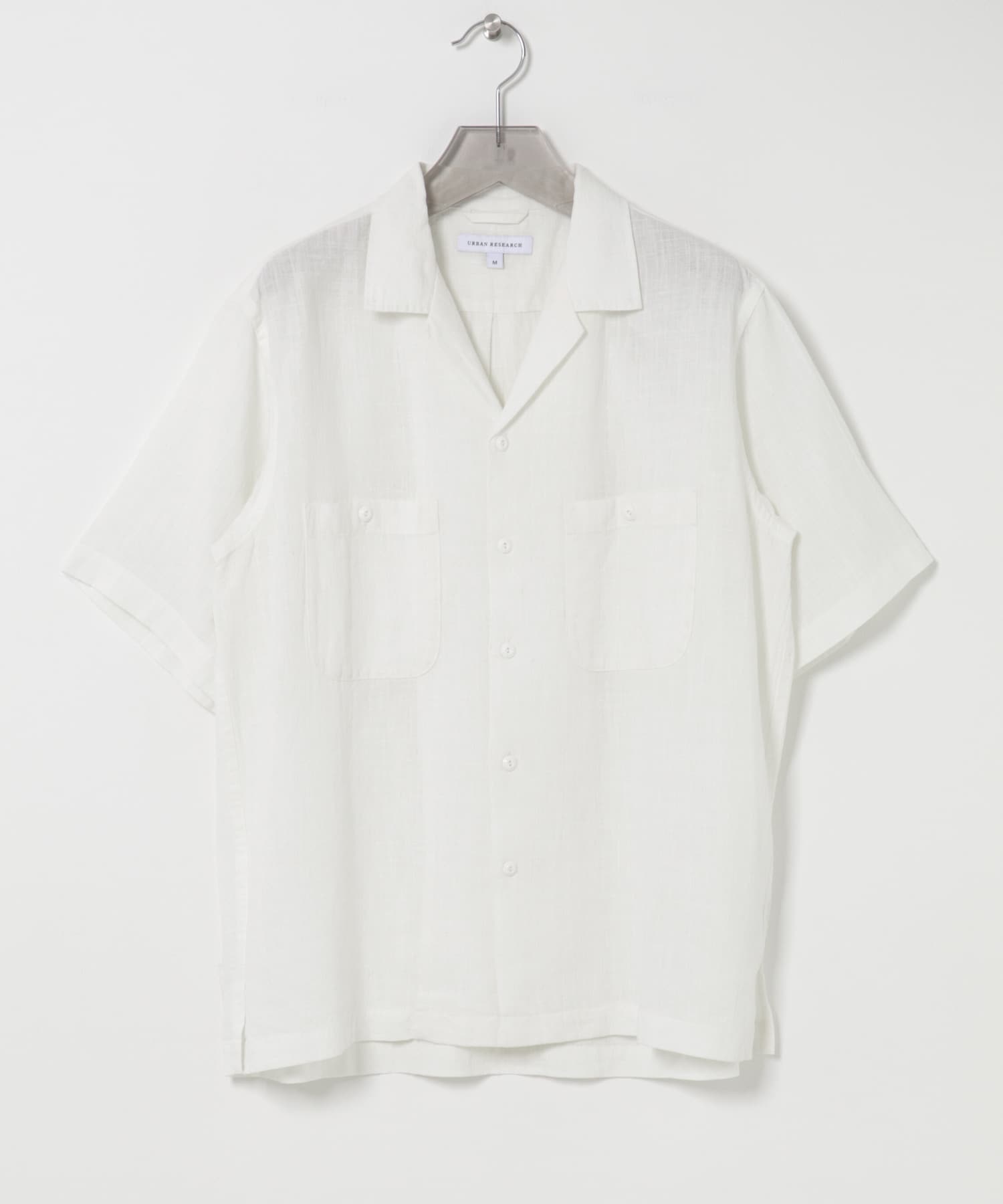 SANDWASH LINEN OPEN SHIRTS WHITE M