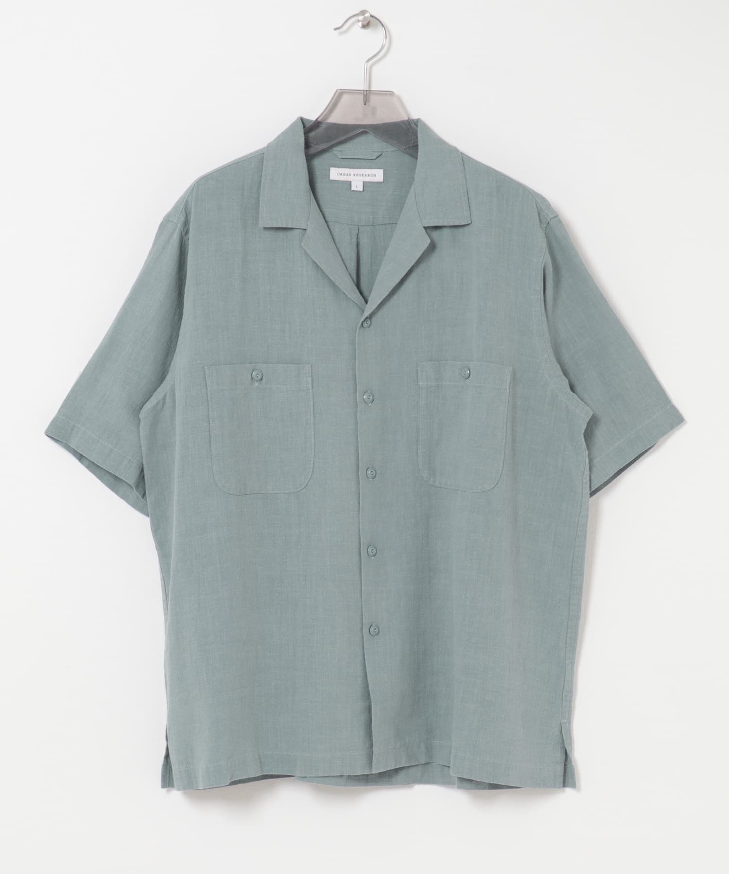 SANDWASH LINEN OPEN SHIRTS LT BLUE M