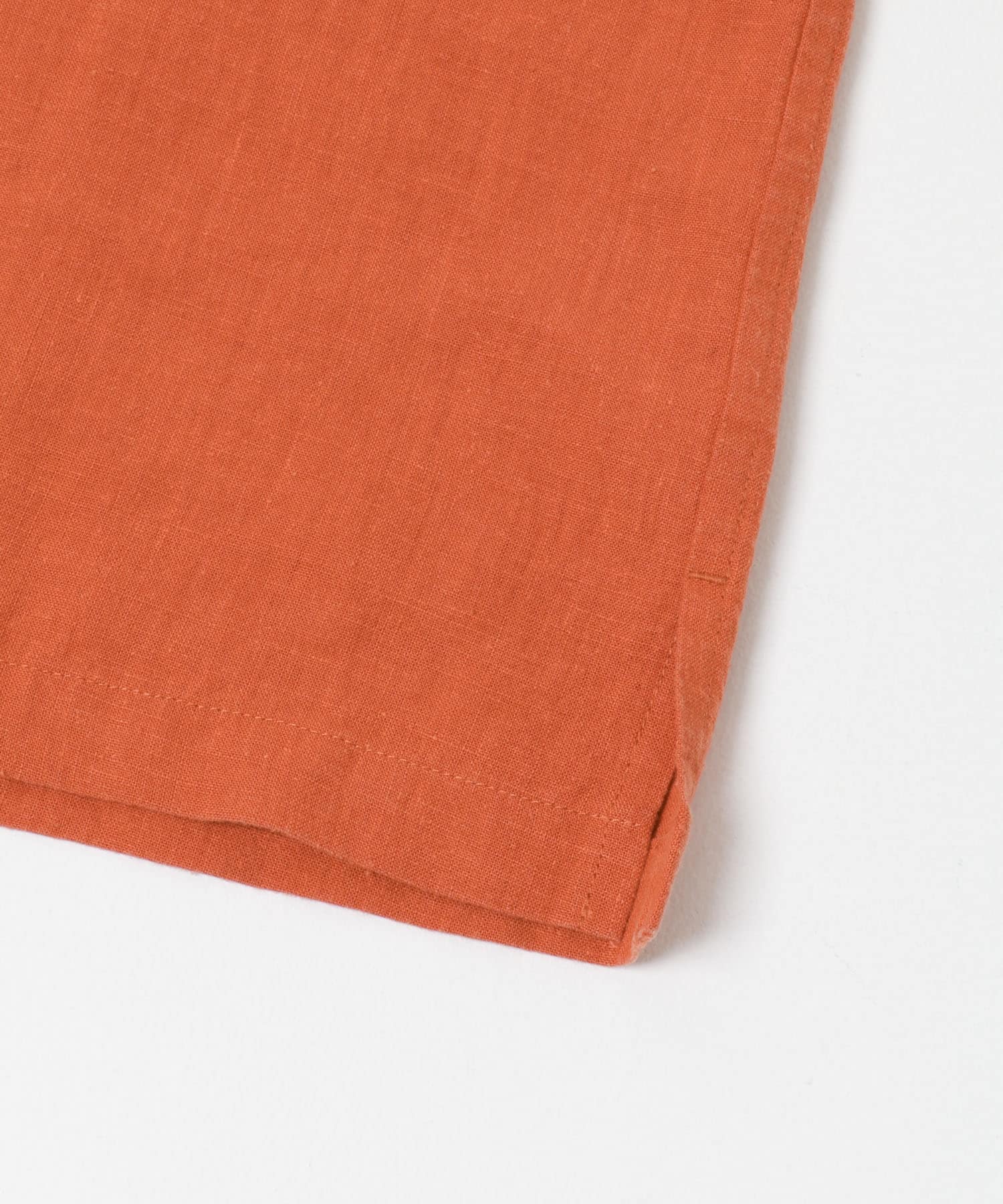 SANDWASH LINEN OPEN SHIRTS ORANGE M