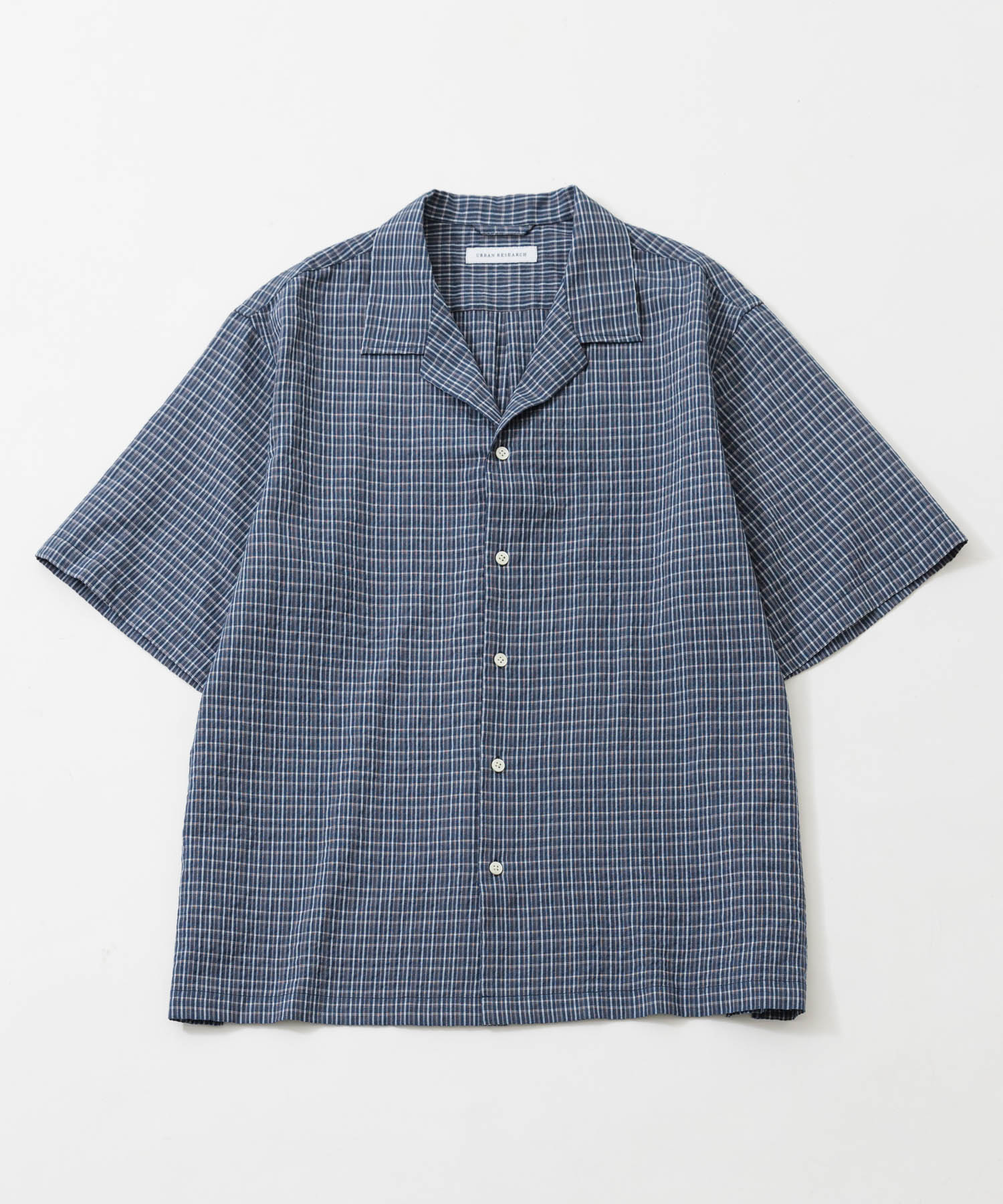MINI PLAID SHIRTS NAVY M