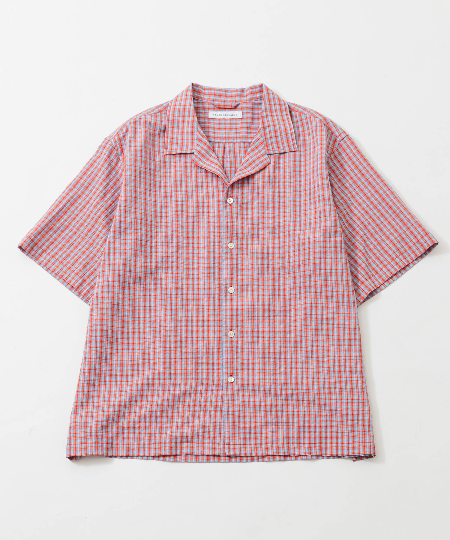 MINI PLAID SHIRTS ORANGE M