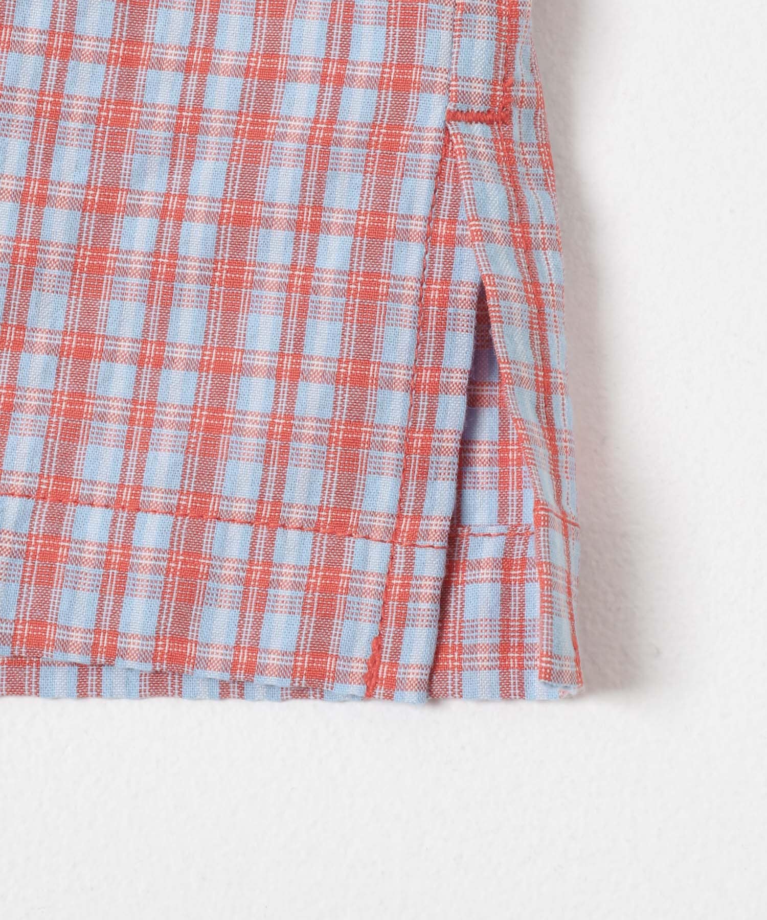MINI PLAID SHIRTS ORANGE M