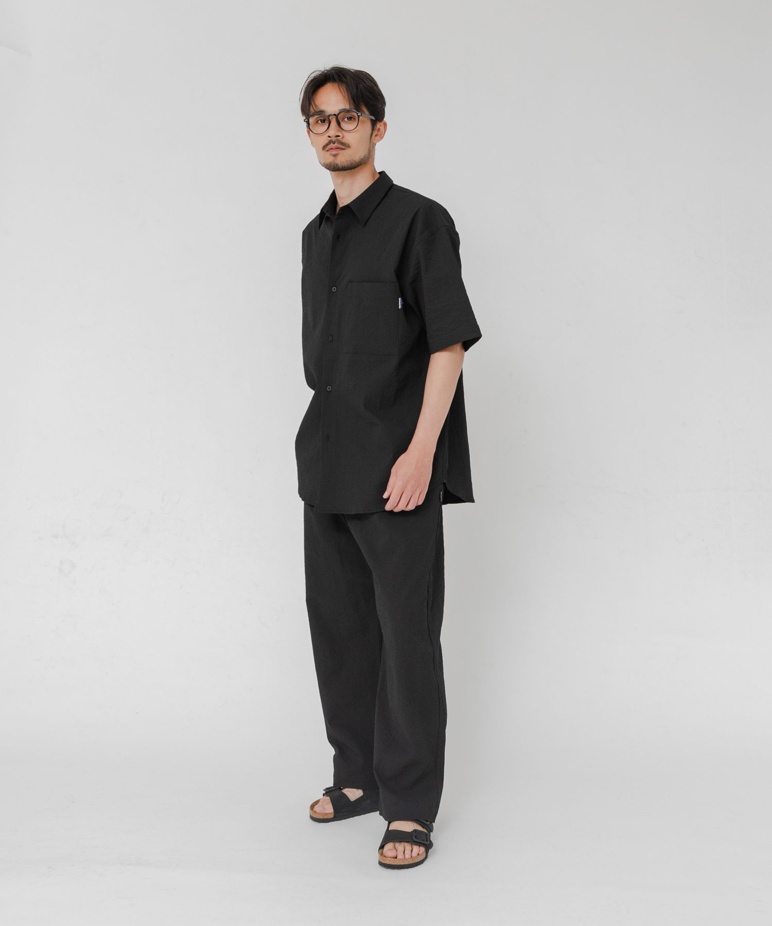 『別注』THOUSAND MILE×URBAN RESEARCH　　WASHER CODE SHIRTS BLACK M