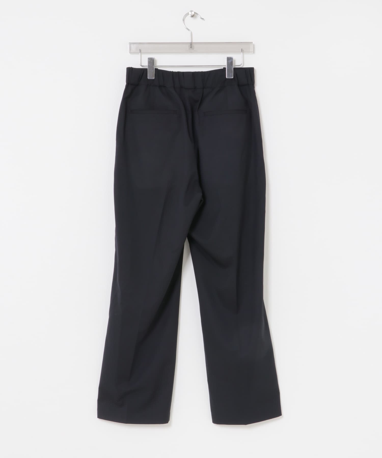 『洗濯可/防シワ/接触冷感』WASHABLE WOOL EASY TROUSER NAVY M