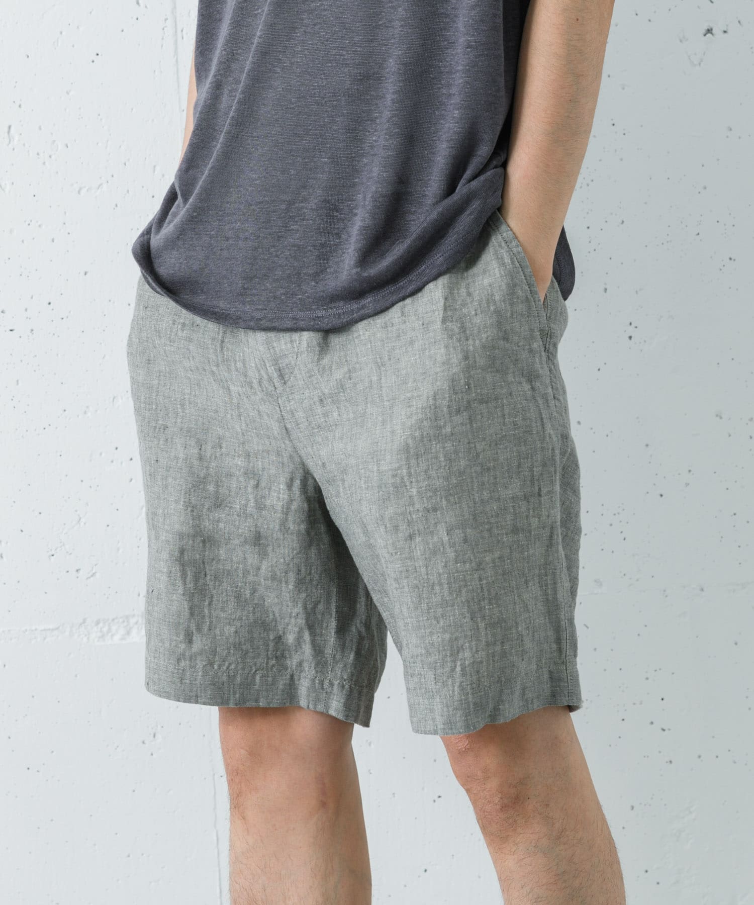 LINEN CHAMBRAY SHORTS