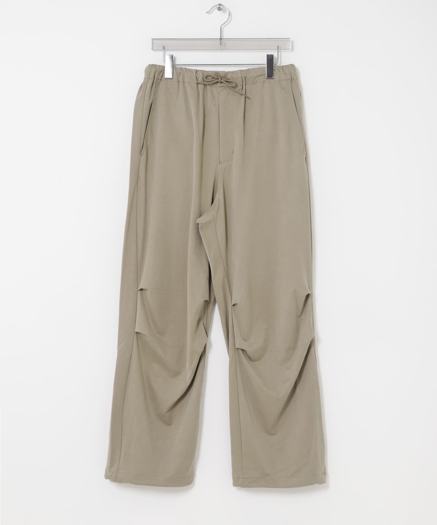 WASHABLE CUPRO OVER PANTS TAUPE M