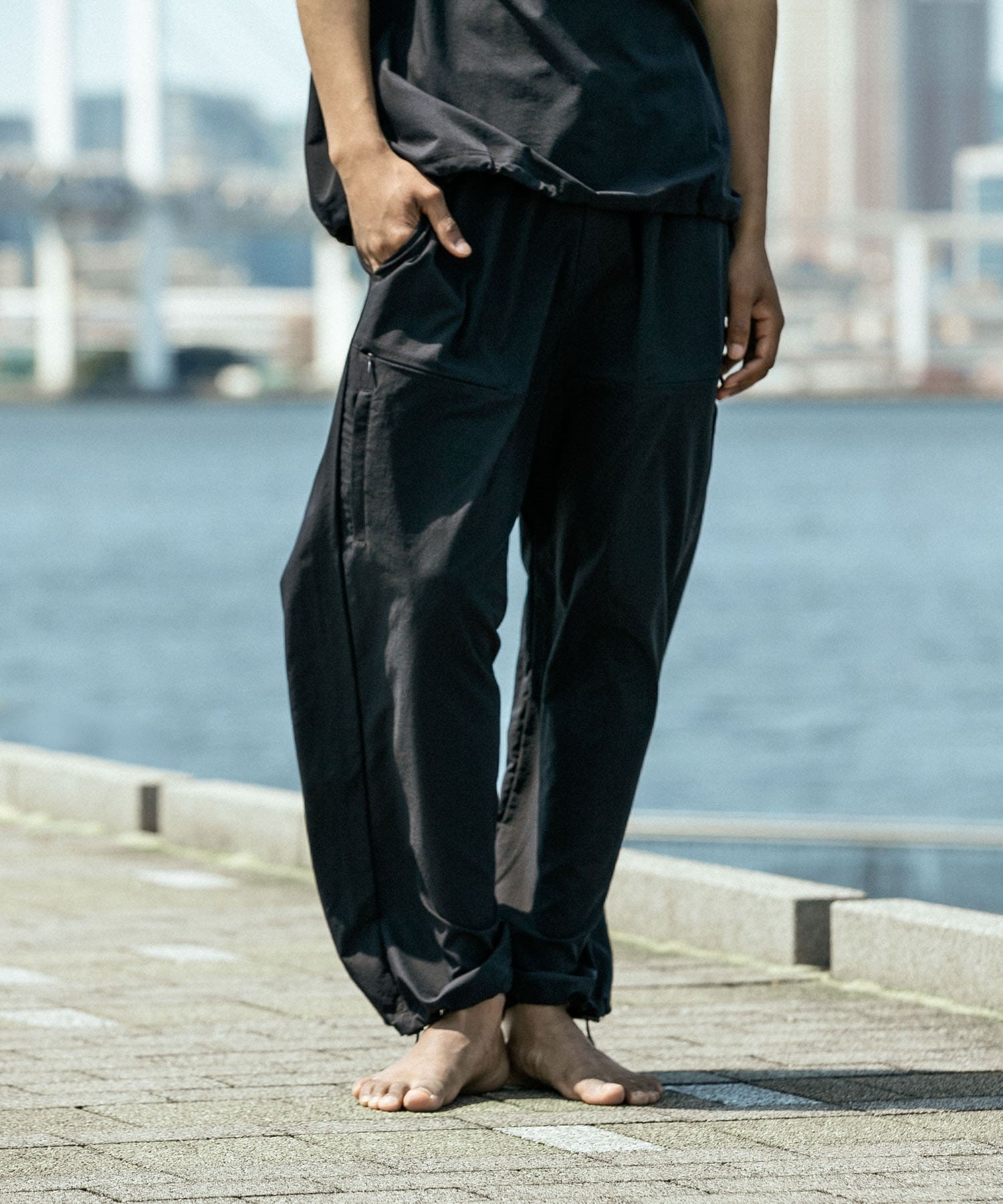 『洗濯可/防シワ/撥水』COOL DOTS EASY PANTS