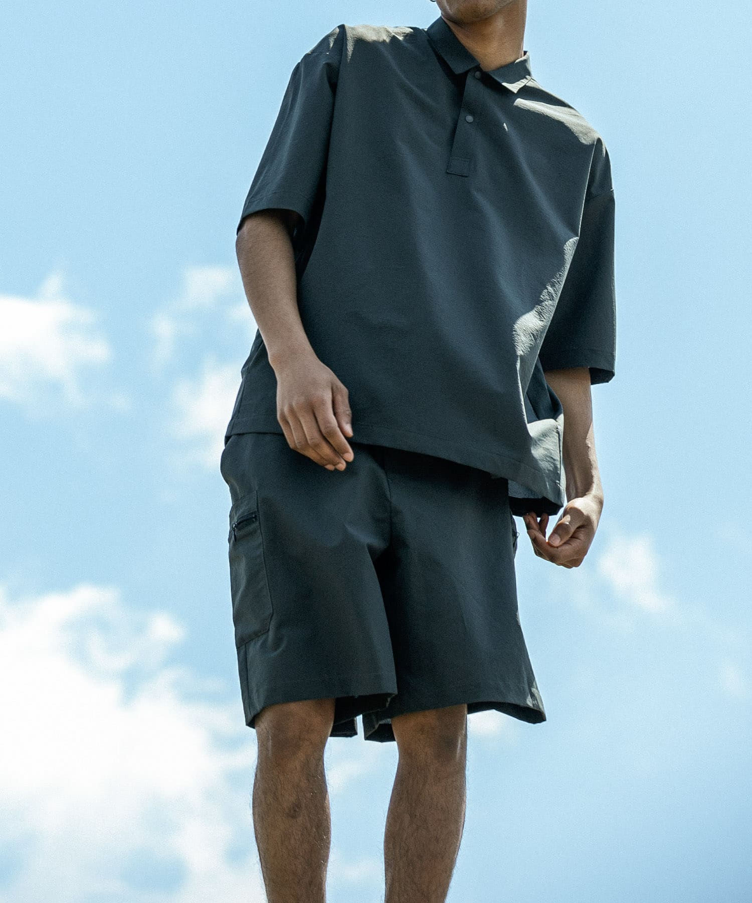 『洗濯可/防シワ/撥水』COOL DOTS EASY SHORTS