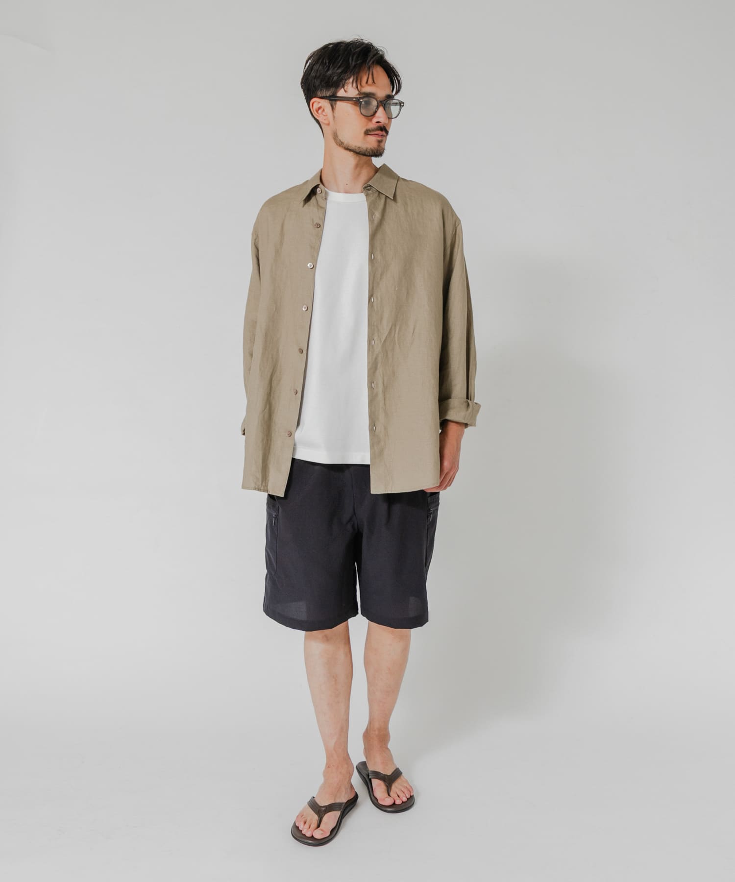 洗濯可/防シワ/撥水』COOL DOTS EASY SHORTS(M CHARCOAL): ボトム