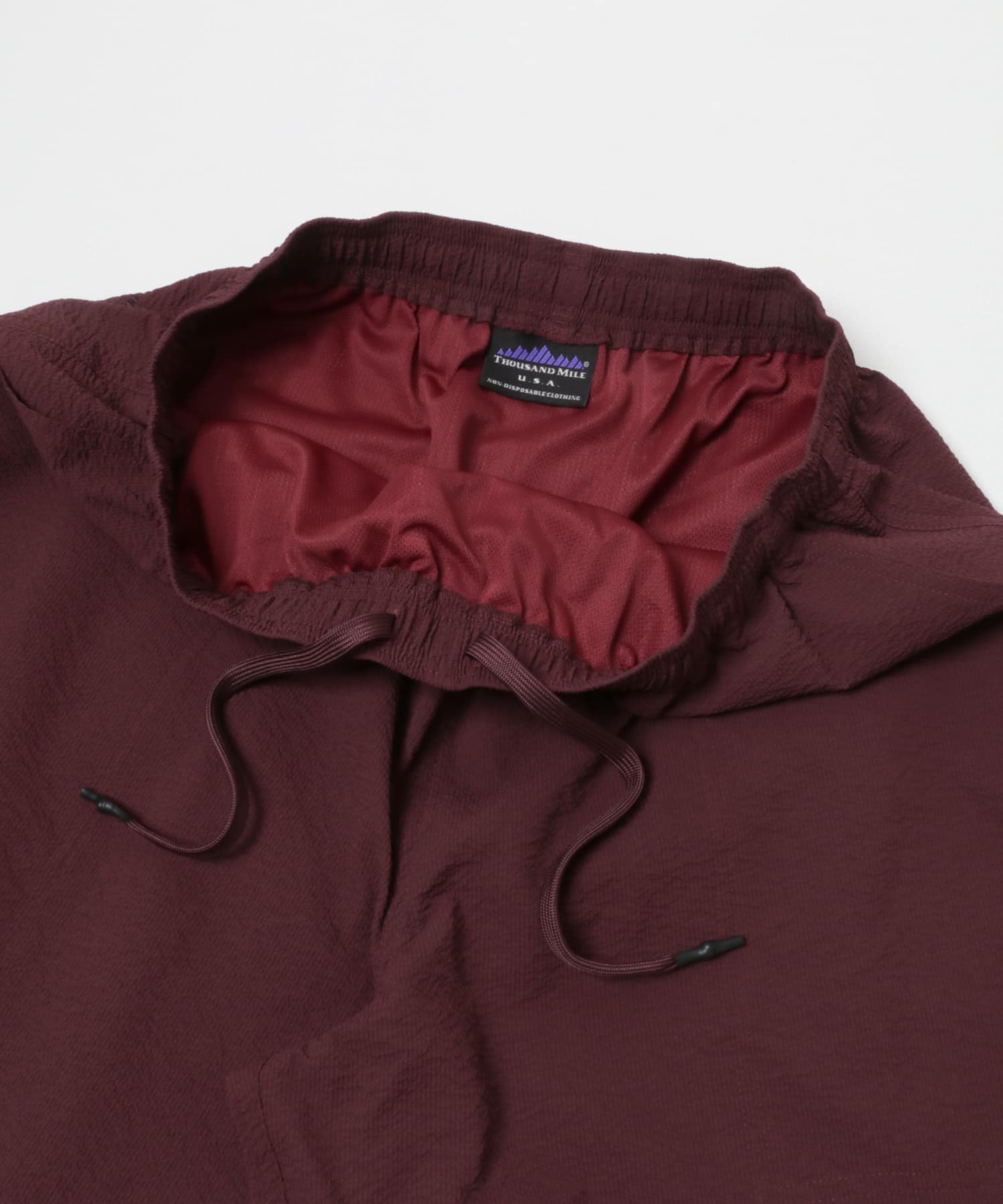 『別注』THOUSAND MILE×URBAN RESEARCH　SWIM SHORTS BURGUNDY M