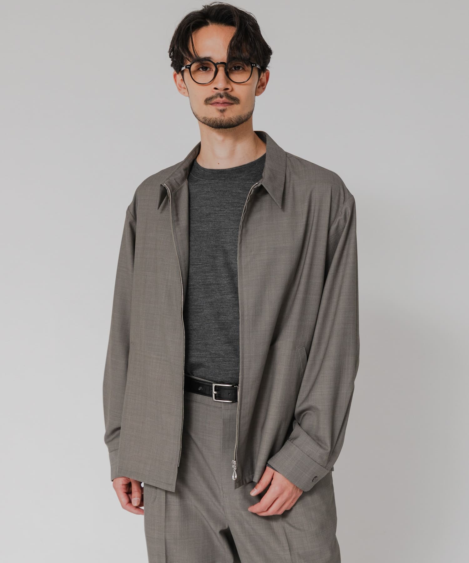 『洗濯可/防シワ/接触冷感』WASHABLE WOOL SPORTS JACKET
