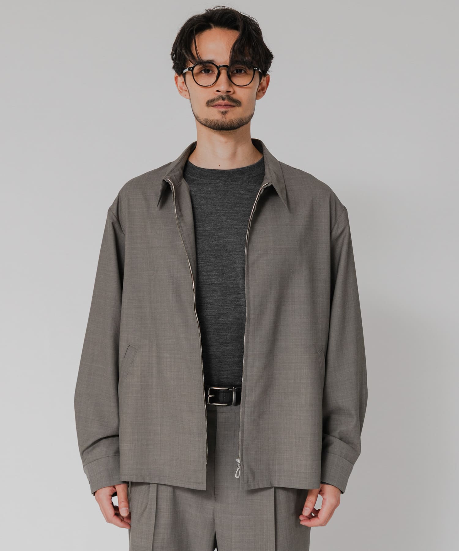 洗濯可/防シワ/接触冷感』WASHABLE WOOL SPORTS JACKET(M NAVY