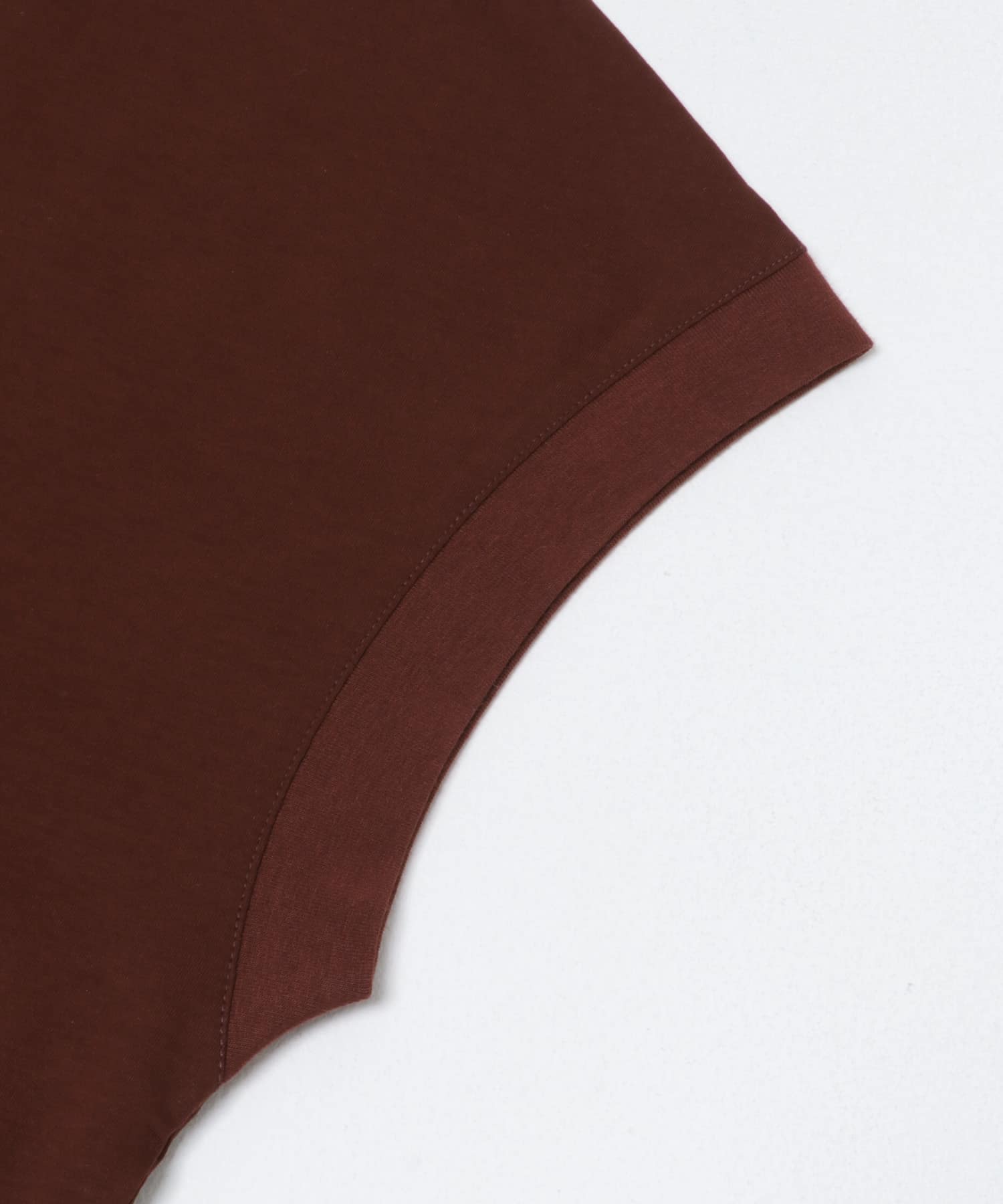 『UR TECH』スーピマコットンフレンチスリーブカットソー BROWN Free