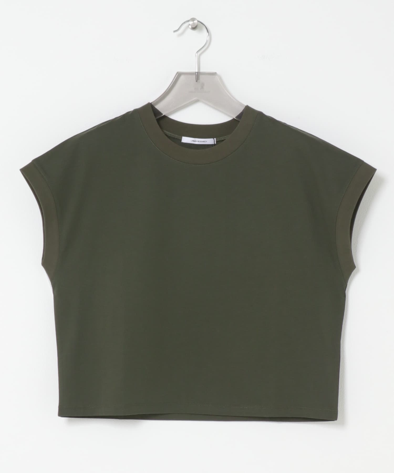 『UR TECH』スーピマコットンフレンチスリーブカットソー KHAKI Free