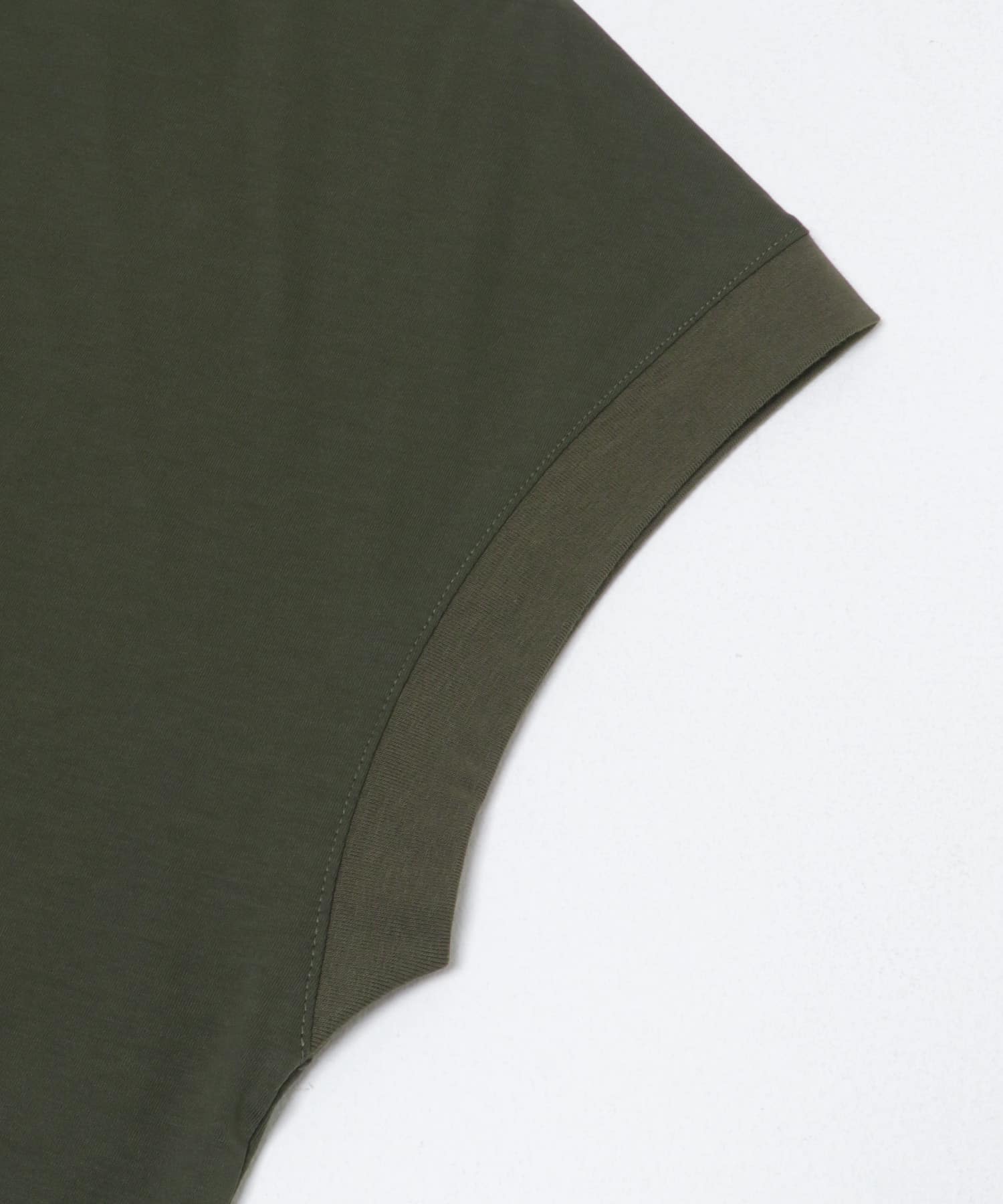 『UR TECH』スーピマコットンフレンチスリーブカットソー KHAKI Free