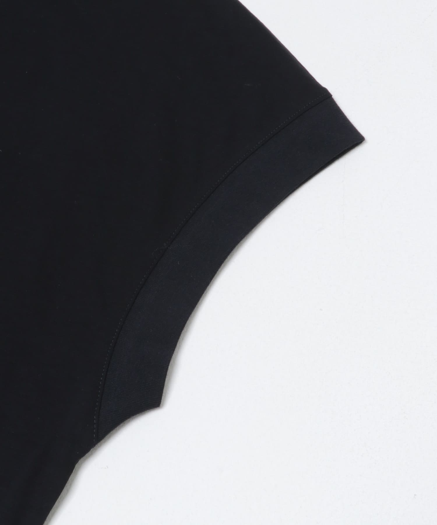 『UR TECH』スーピマコットンフレンチスリーブカットソー BLACK Free