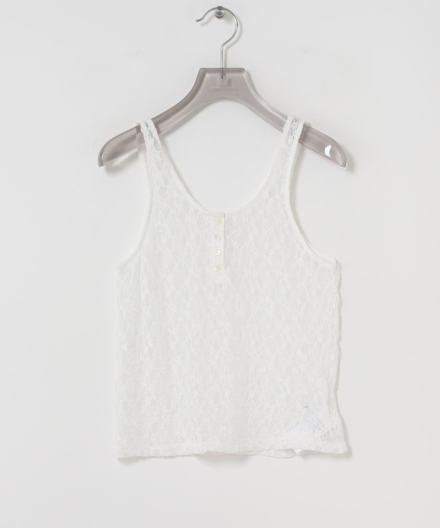 ストレッチレース2WAYタンクトップ OFF WHITE Free