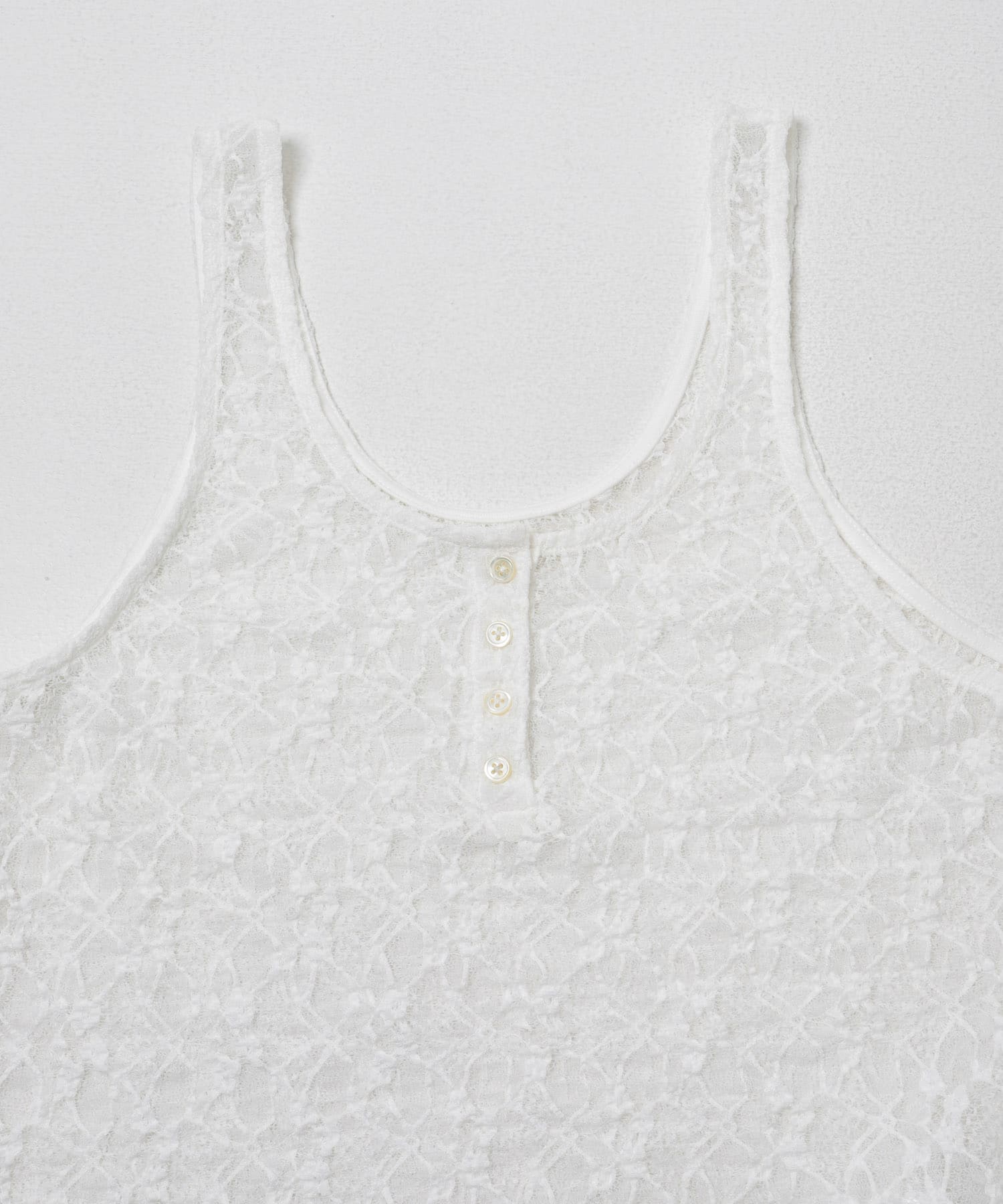 ストレッチレース2WAYタンクトップ OFF WHITE Free