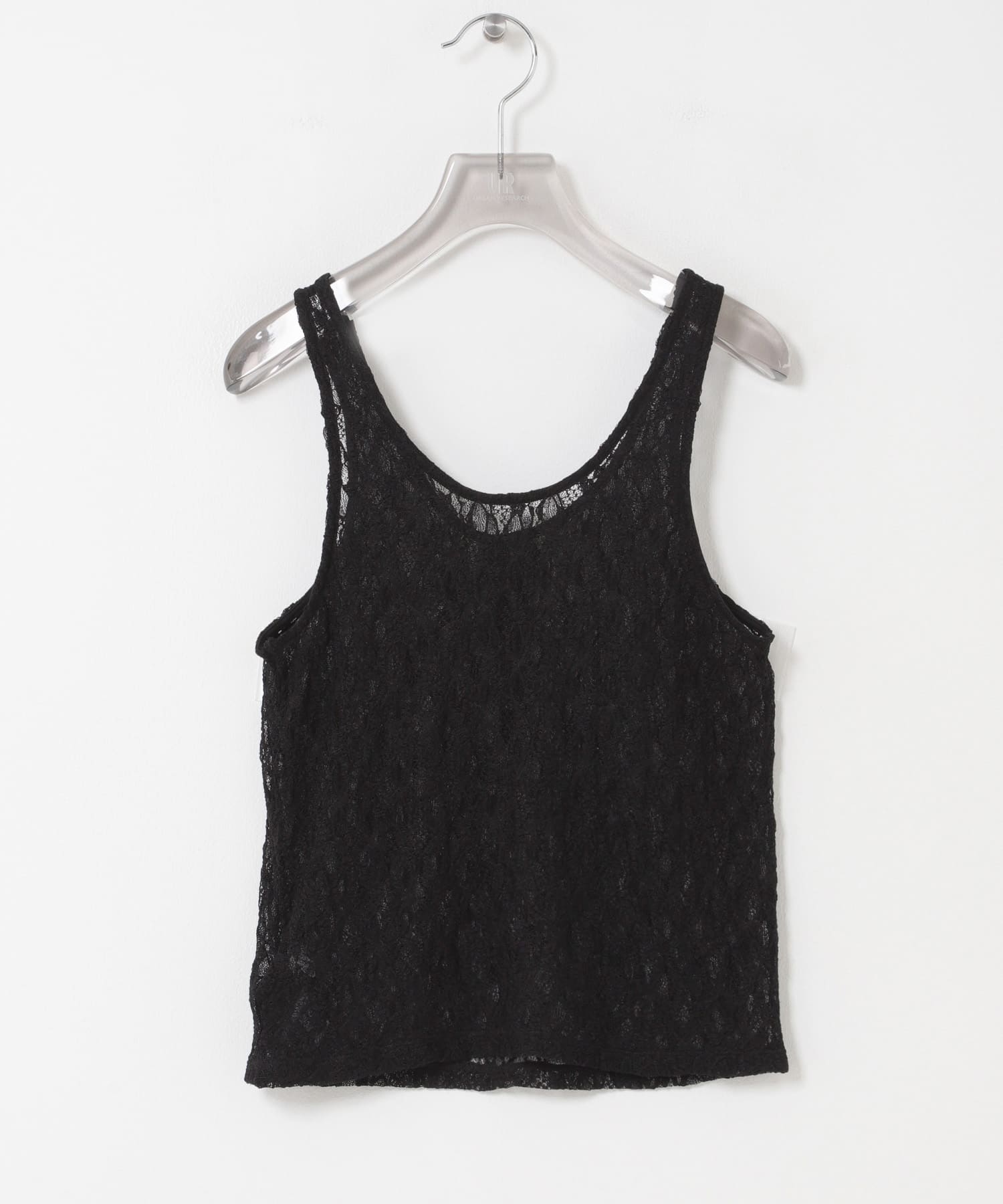 ストレッチレース2WAYタンクトップ BLACK Free