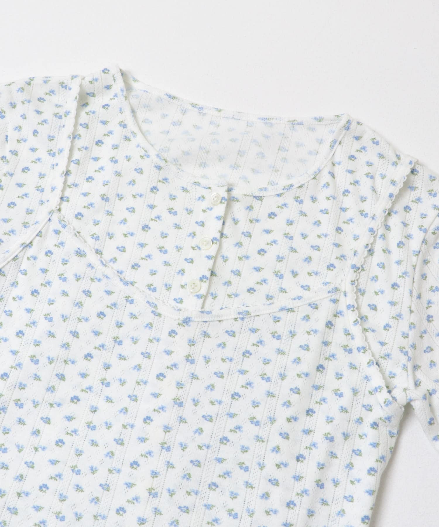 『WEB限定』キャミセットフラワーアイレットレースカーディガン BLUE Free