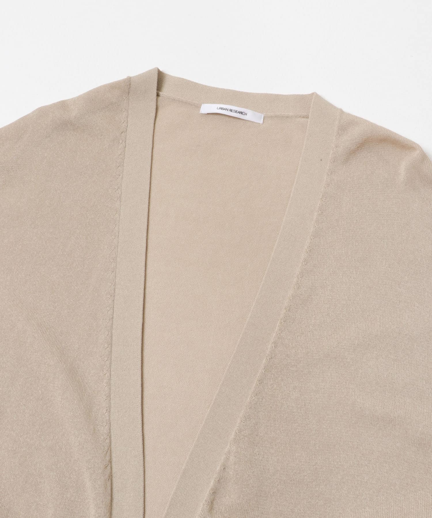 『WEB限定』UVカット加工ガウンカーディガン BEIGE Free