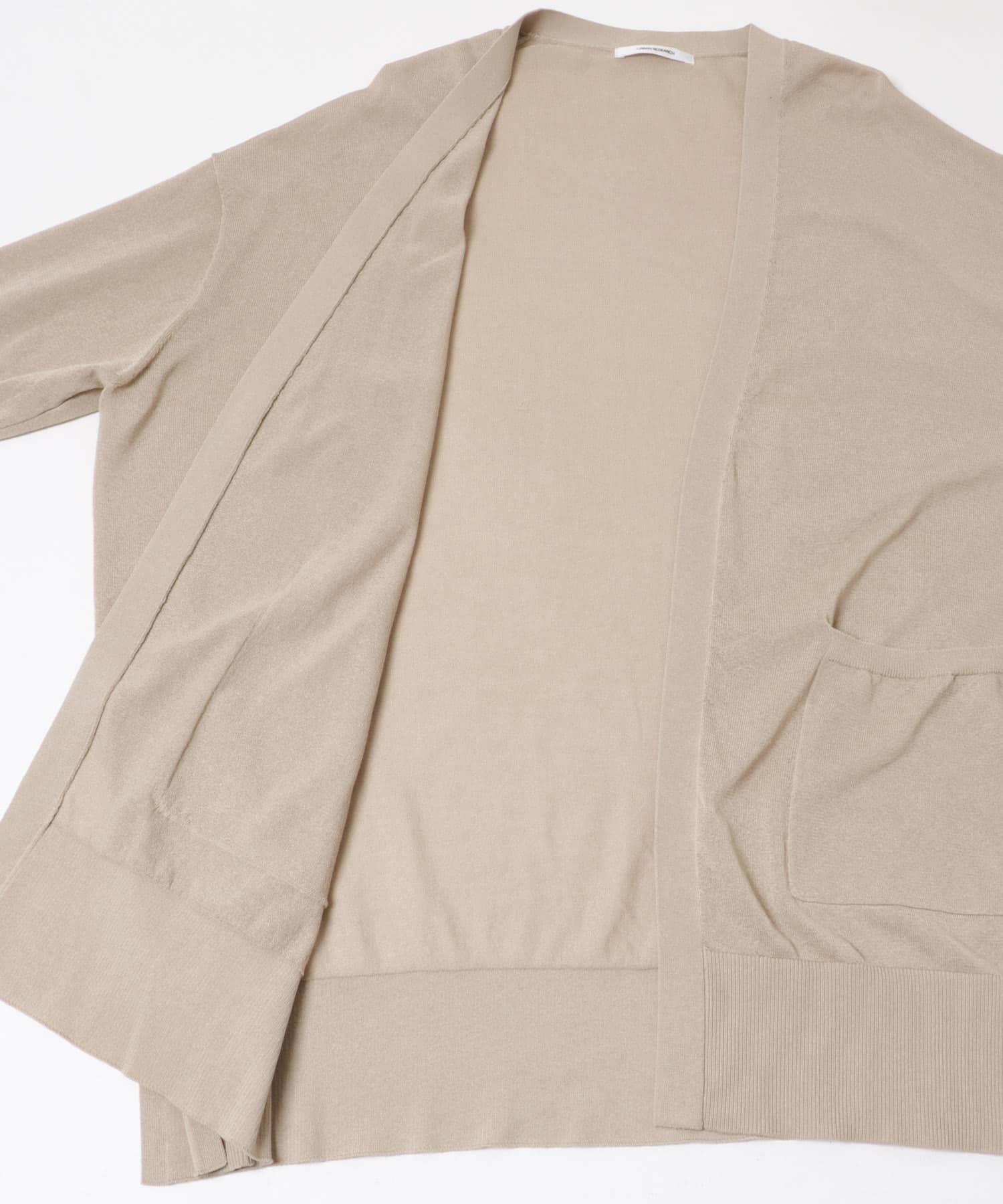 『WEB限定』UVカット加工ガウンカーディガン BEIGE Free