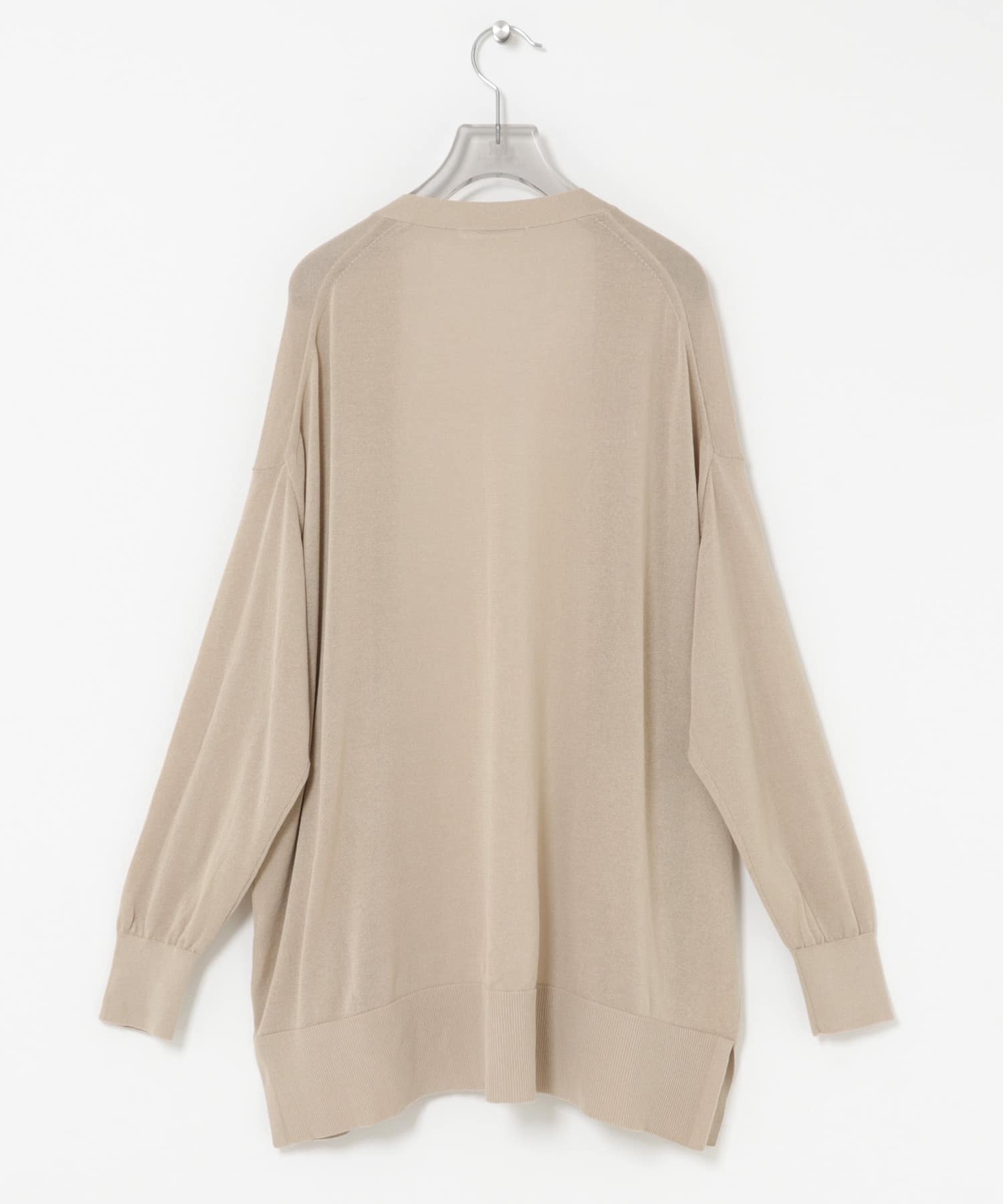 『WEB限定』UVカット加工ガウンカーディガン BEIGE Free