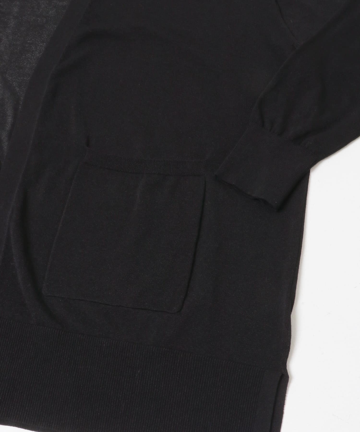 『WEB限定』UVカット加工ガウンカーディガン BLACK Free