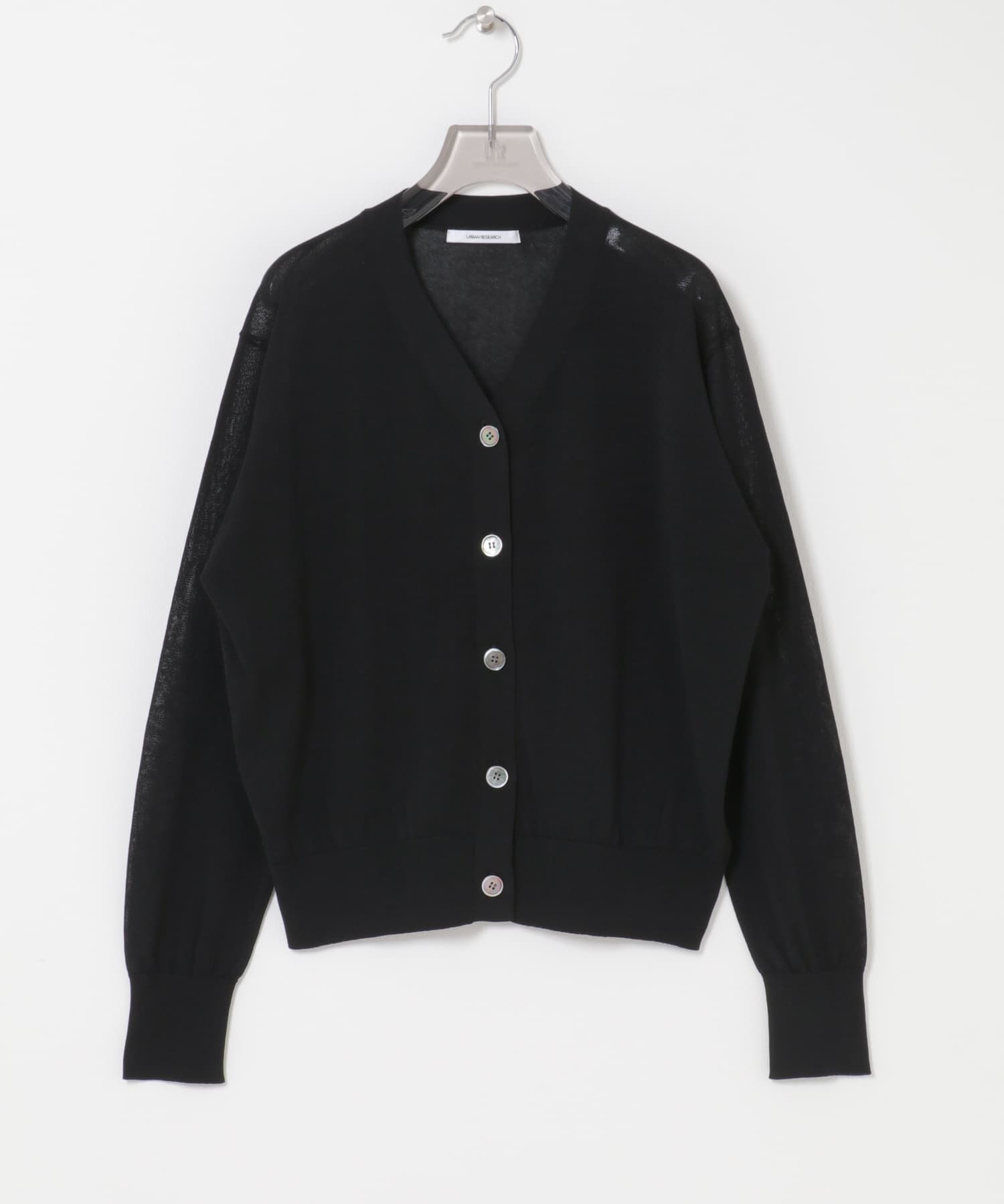 UVカット加工Vネックカーディガン