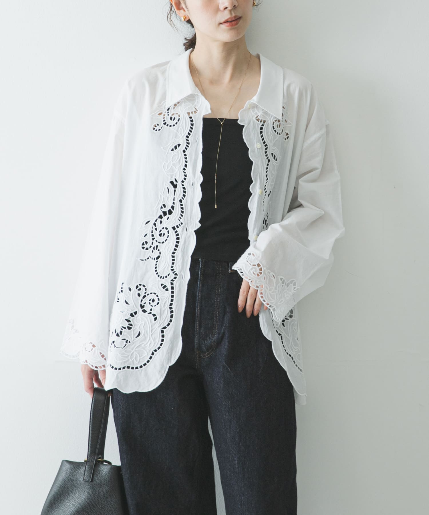 カットワーク刺繍シャツ(Free WHITE): トップス｜URBAN RESEARCH公式