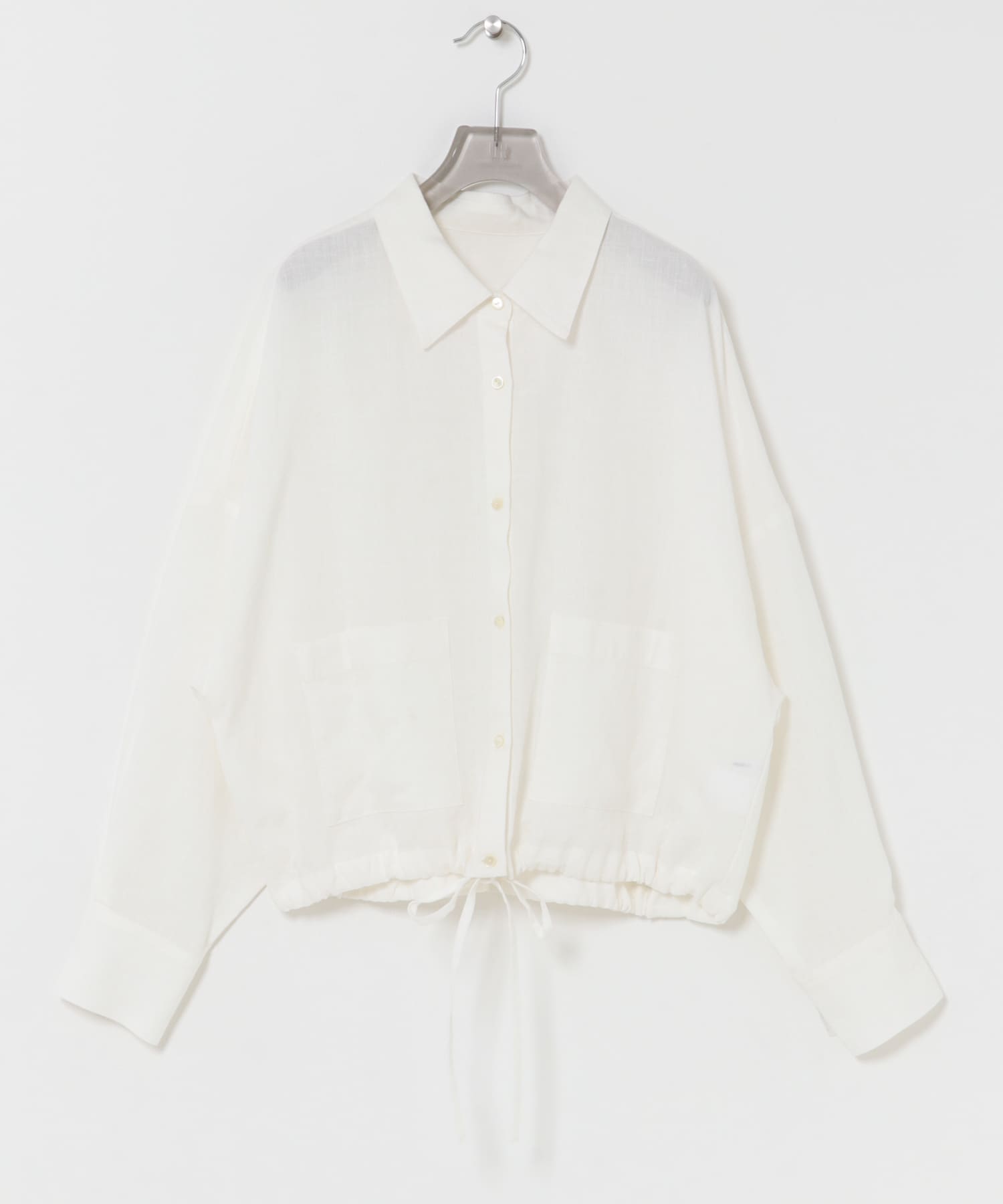 ラミーレーヨンワイドショートシャツ OFF WHITE Free