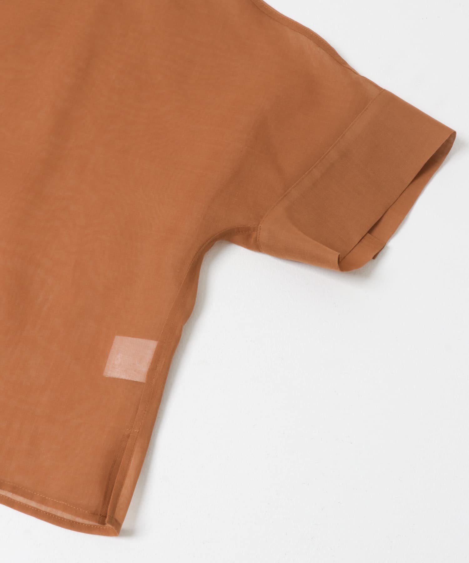 ハーフスリーブシアーショートシャツ AMBER Free