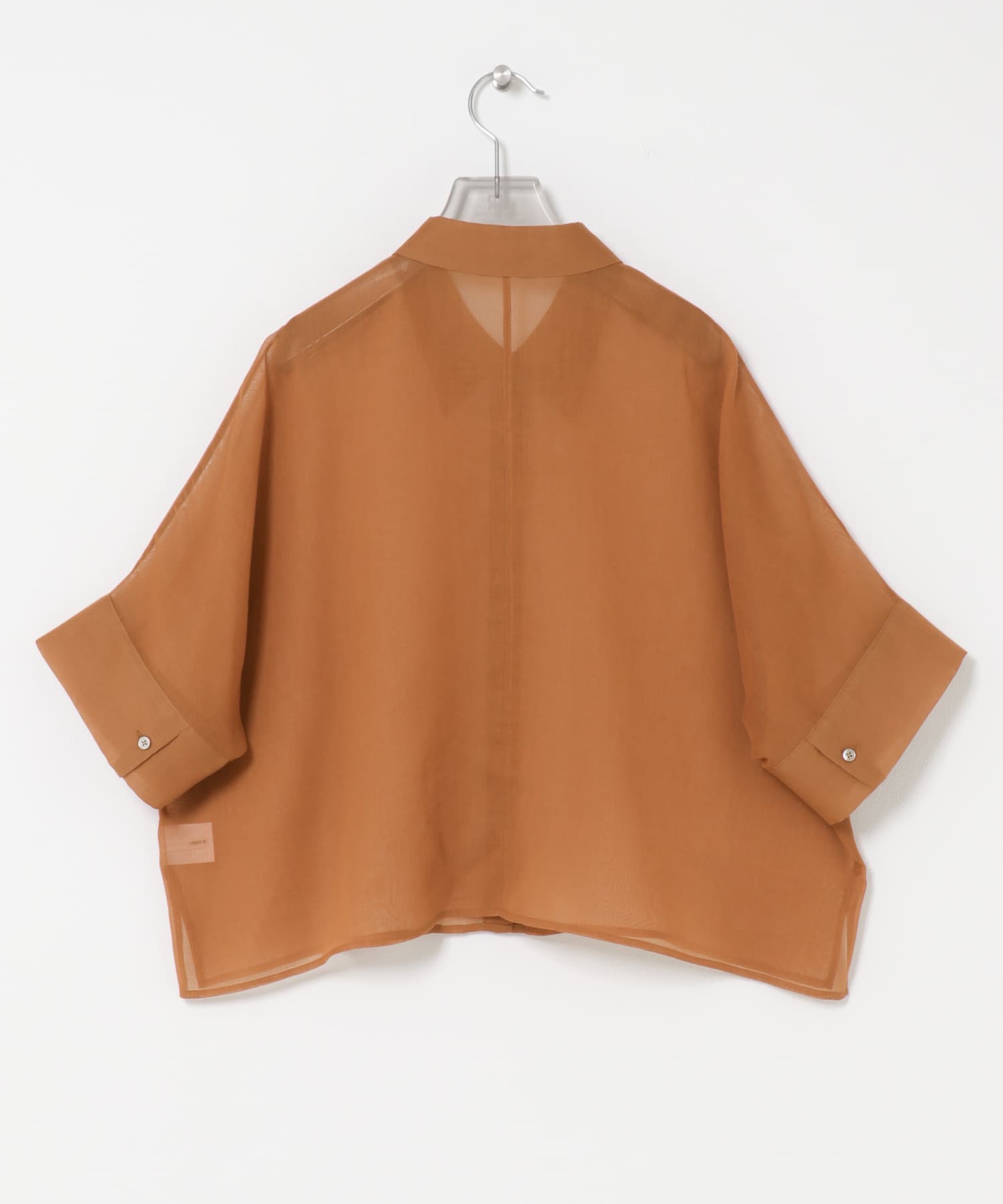 ハーフスリーブシアーショートシャツ AMBER Free