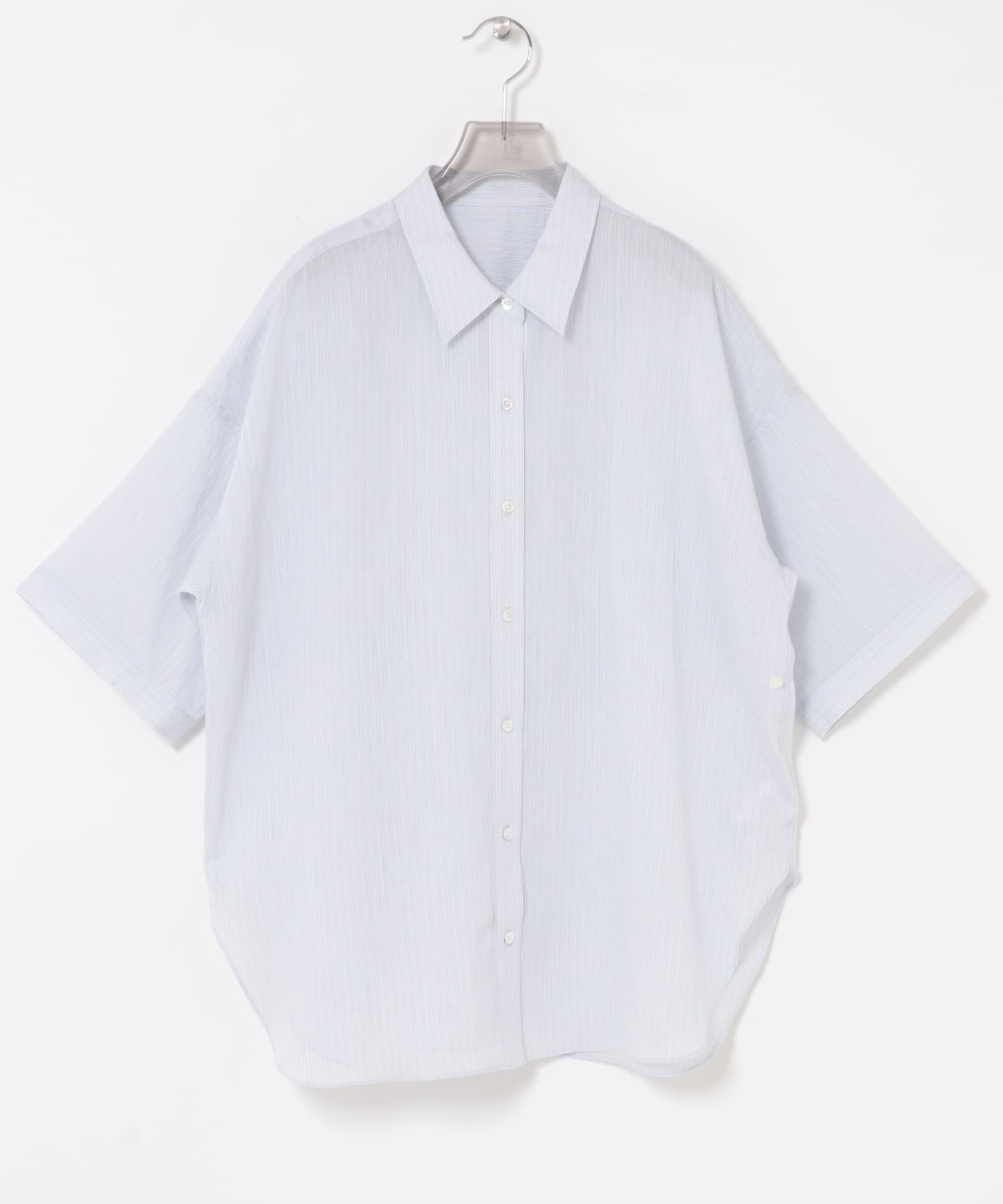 ハーフスリーブストライプシャツ(Free BLU STRIPE): トップス｜URBAN