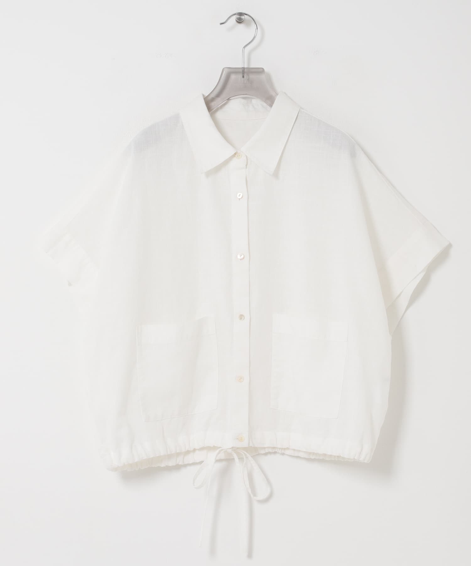 ラミーレーヨンハーフスリーブシャツ WHITE Free