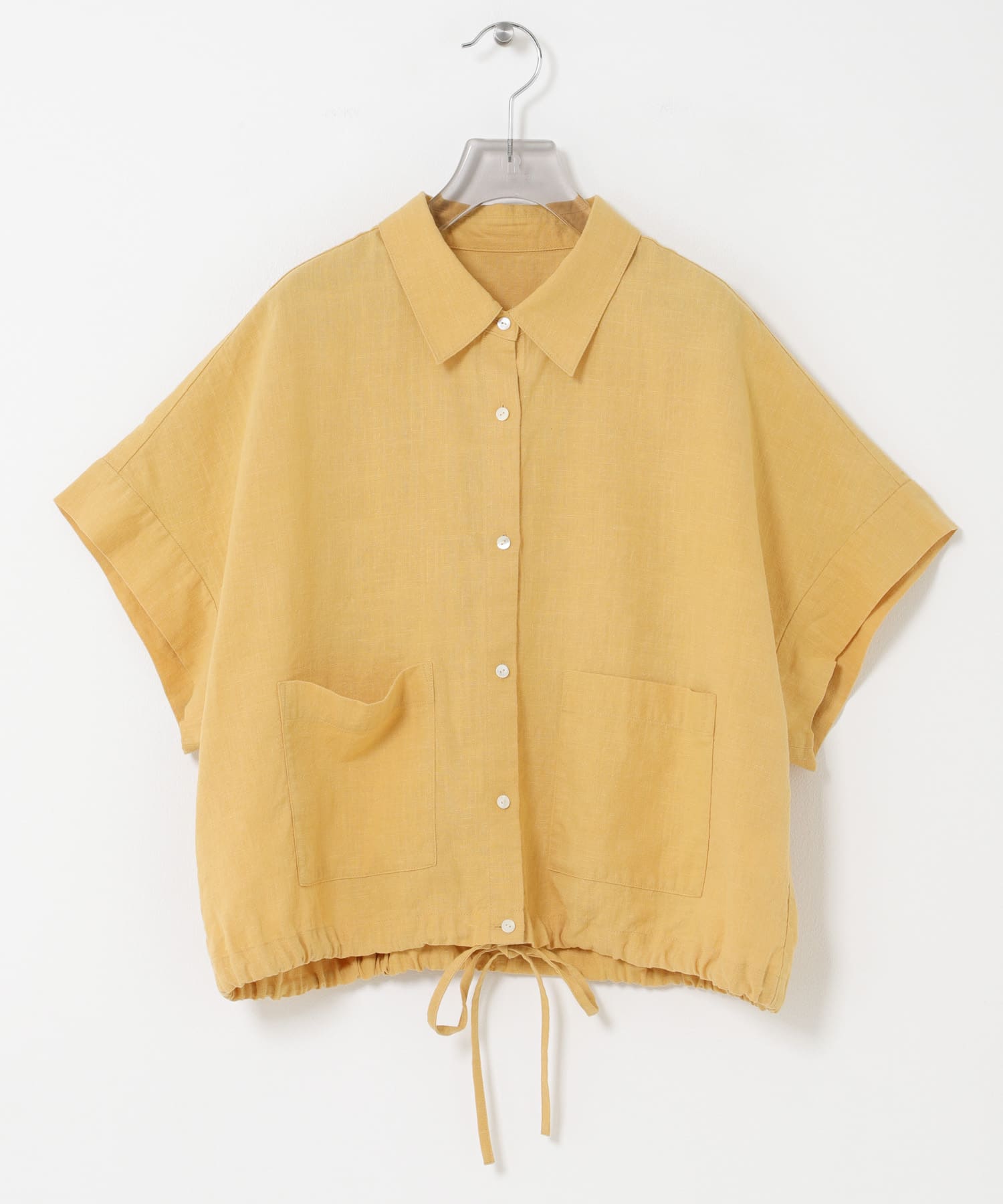ラミーレーヨンハーフスリーブシャツ YEL BEIGE Free