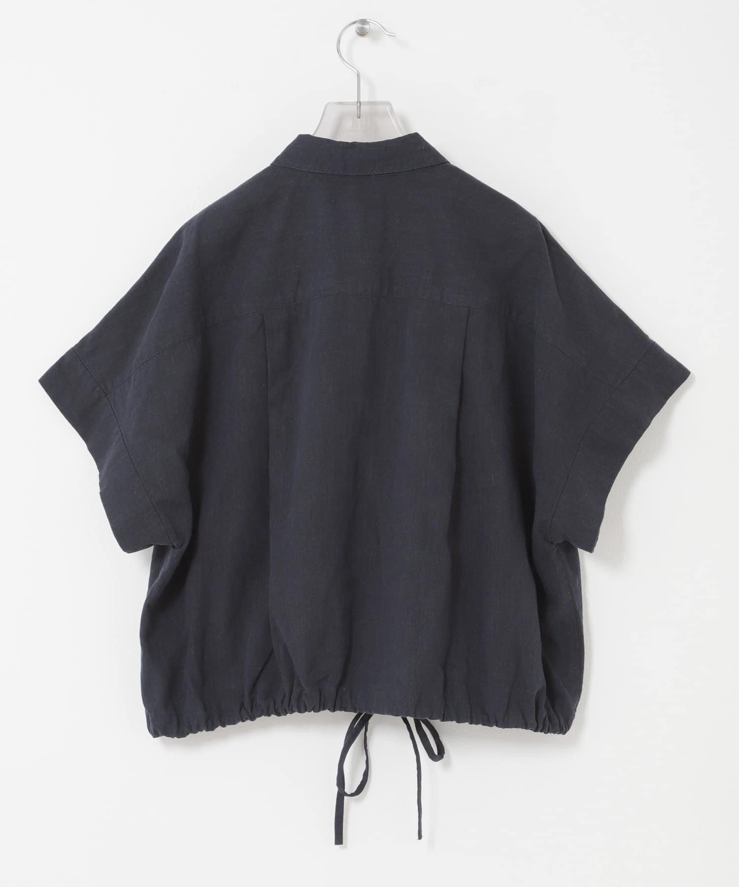 ラミーレーヨンハーフスリーブシャツ NAVY Free