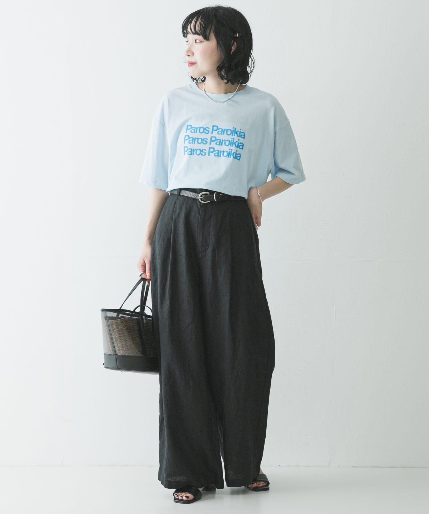 3サイズ展開』リネンイージーワイドスラックス(36 AMBER): ボトム