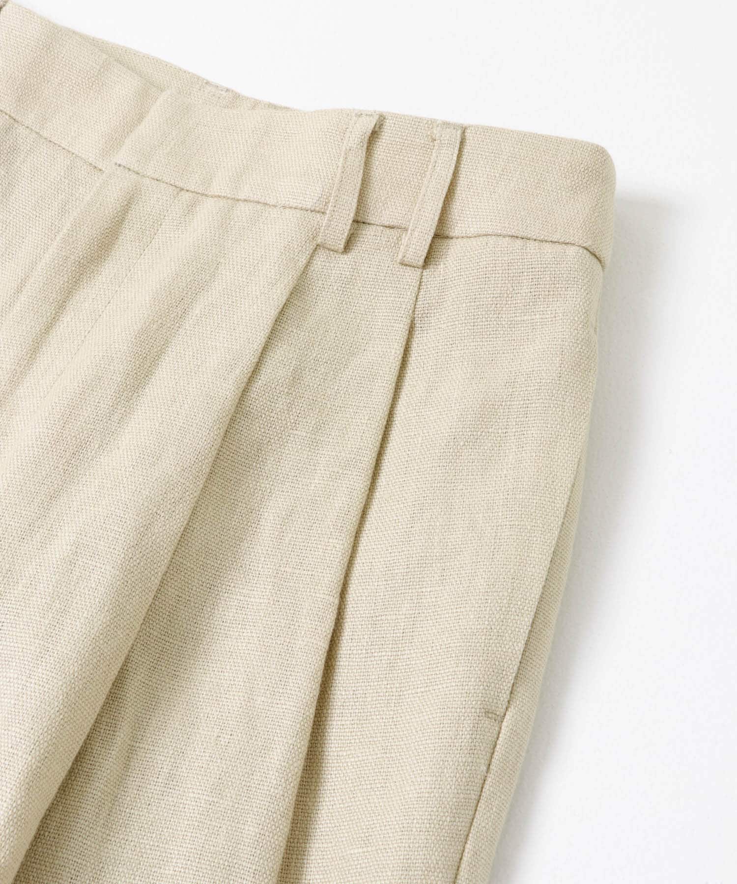 オックスリネンストレートパンツ L.BEIGE 36