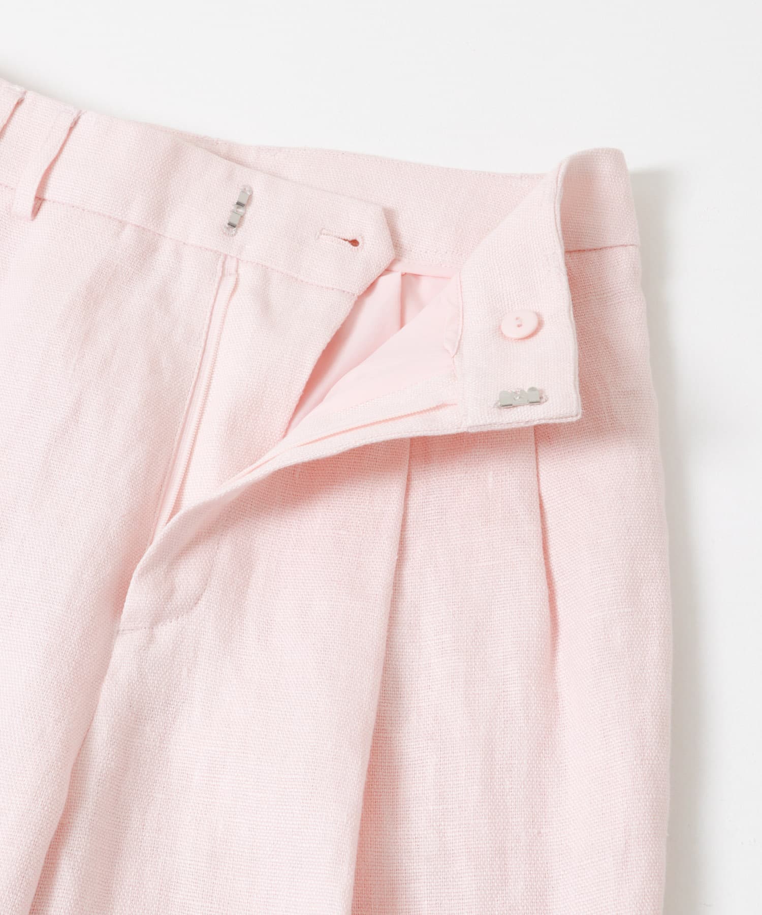 オックスリネンストレートパンツ L.PINK 36