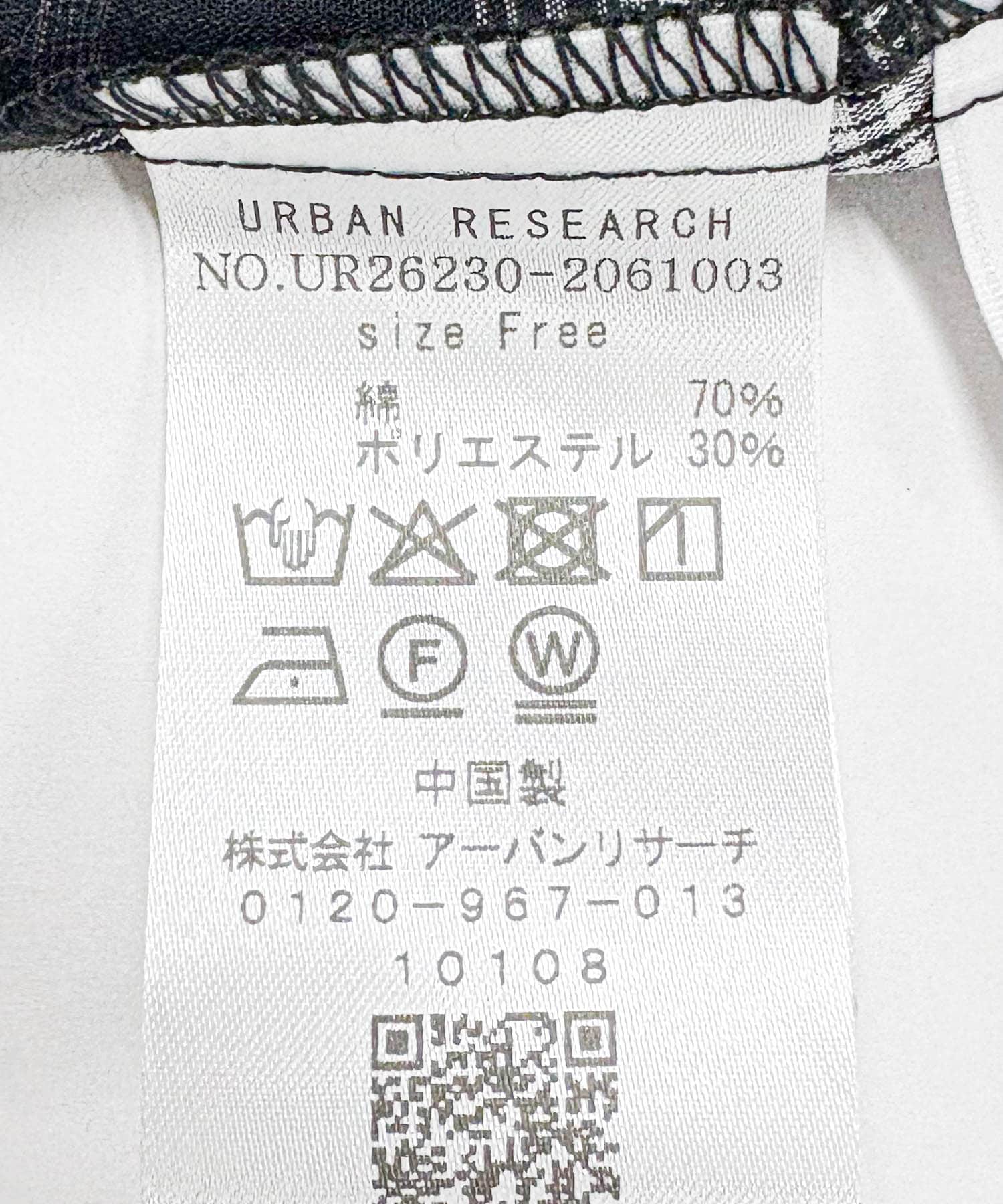サッカーチェックワンピース BLACK Free
